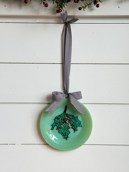 Hand Painted Vintage Jadeite