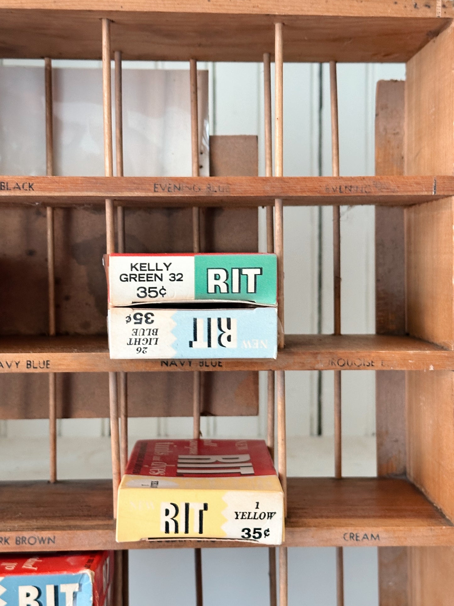 1950s Vintage Rit Dye Store Display