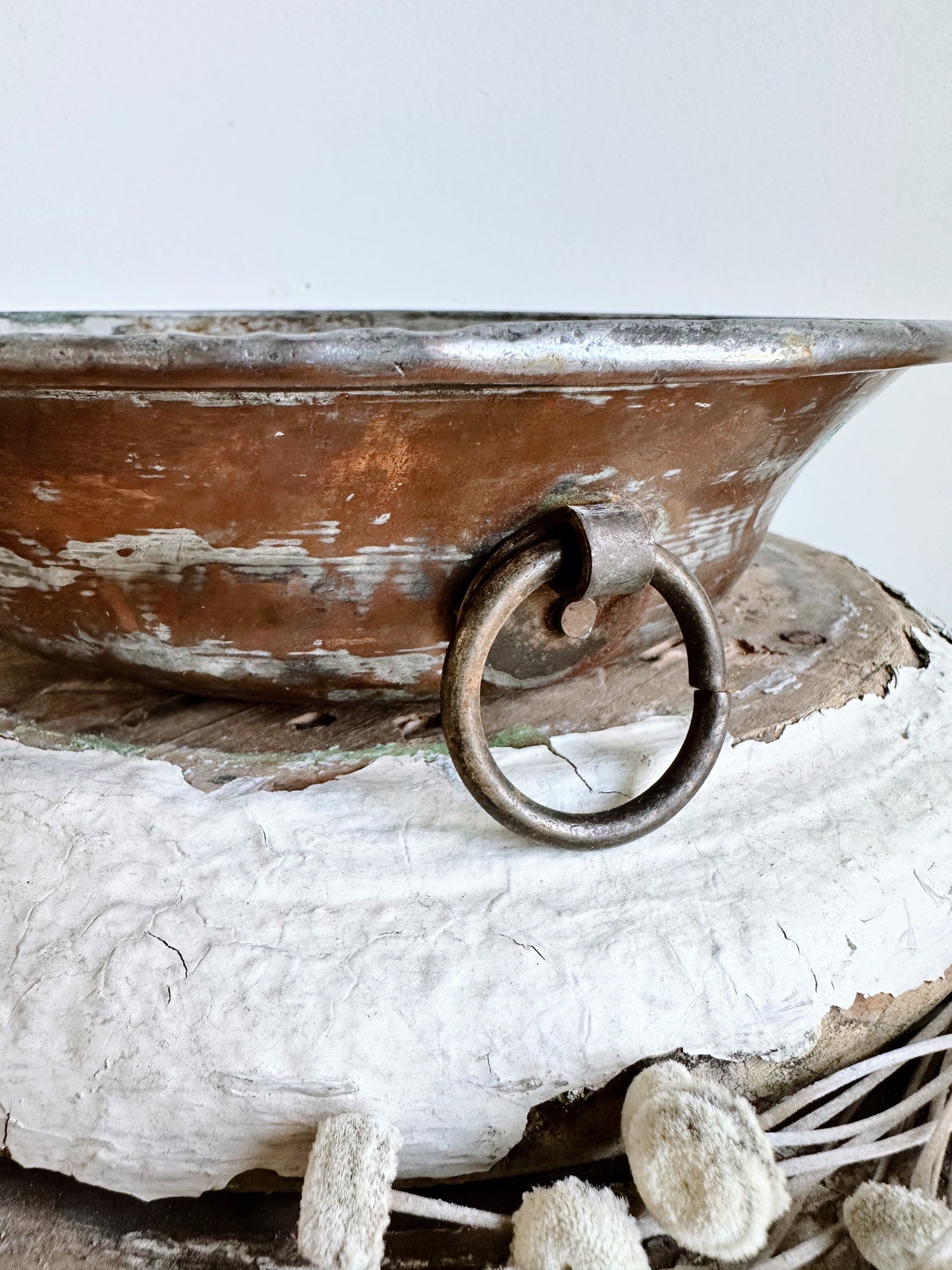 Sweet Little Hanging Copper Finish Pan