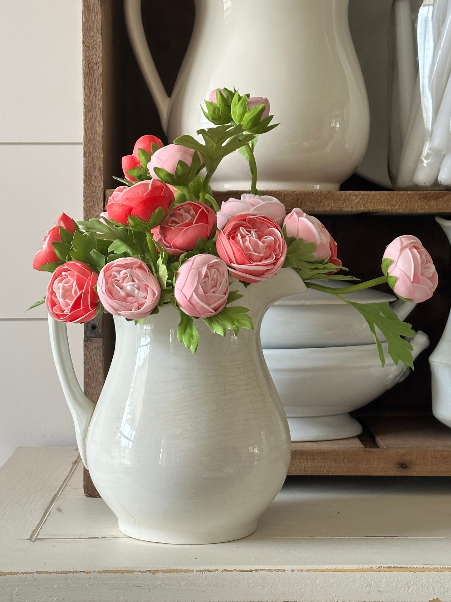 Real Touch Ranunculus Bundle, Pink