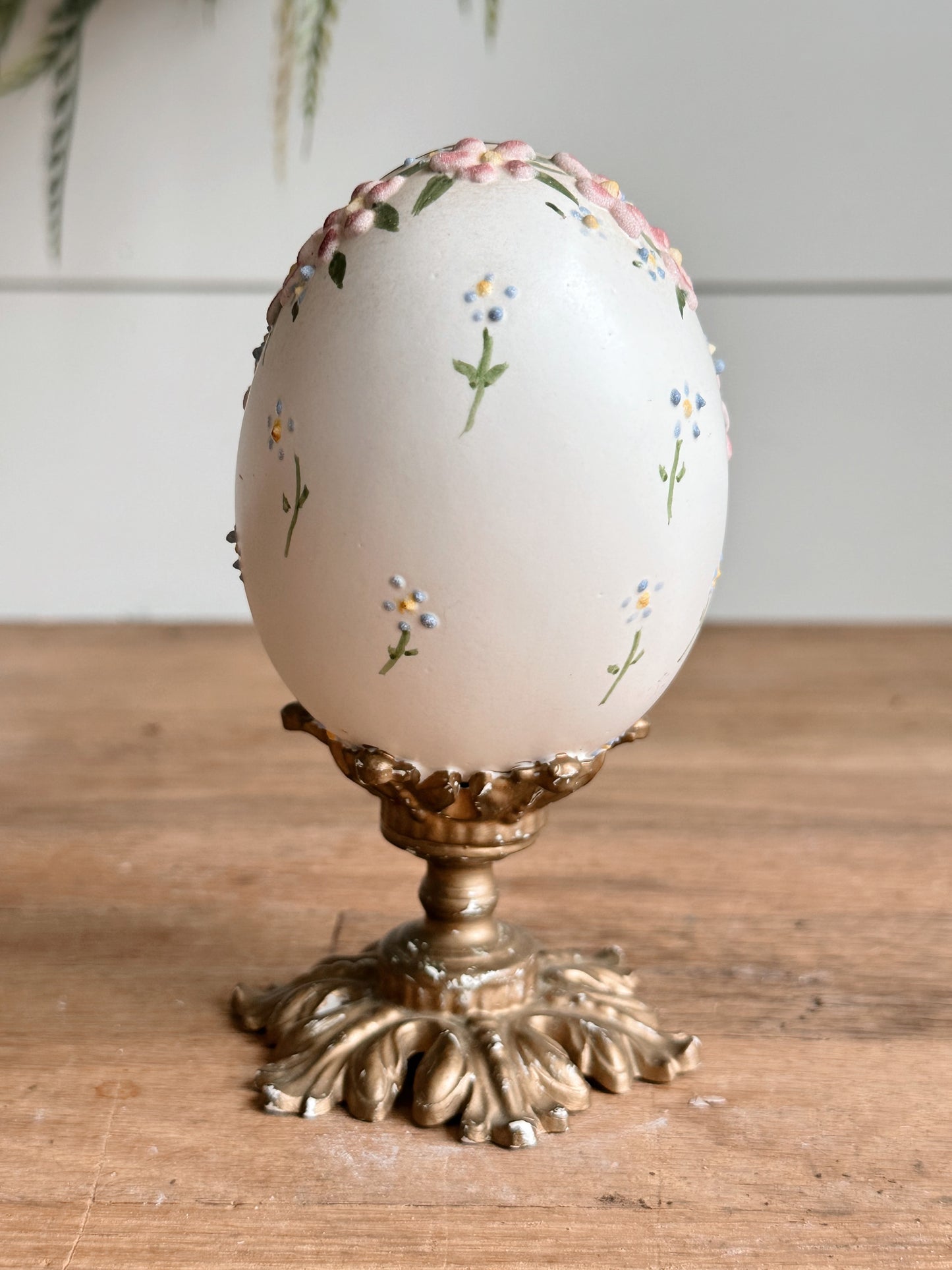 Beautiful Vintage Egg on a Pedestal