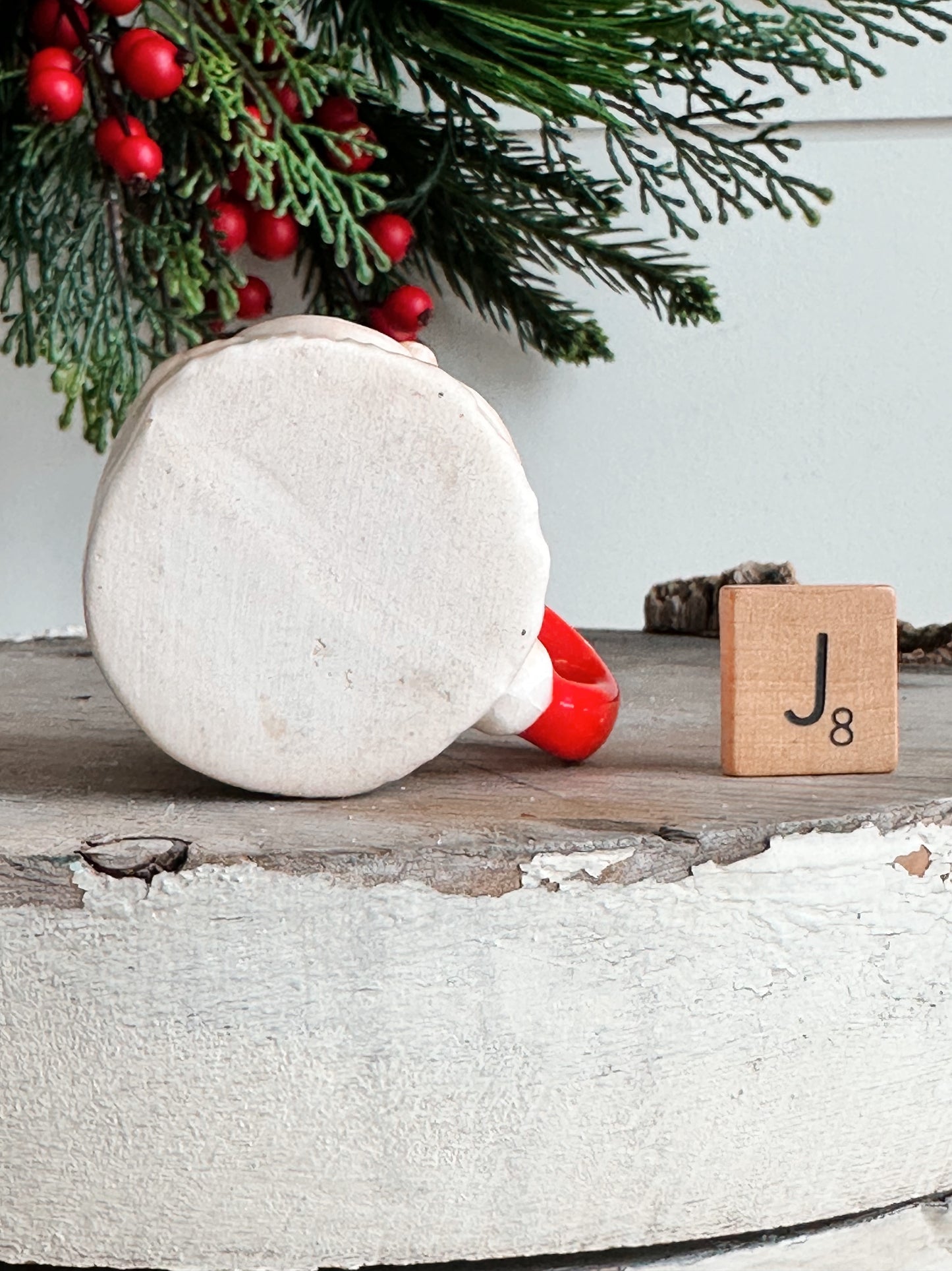Vintage Mini Santa Mug