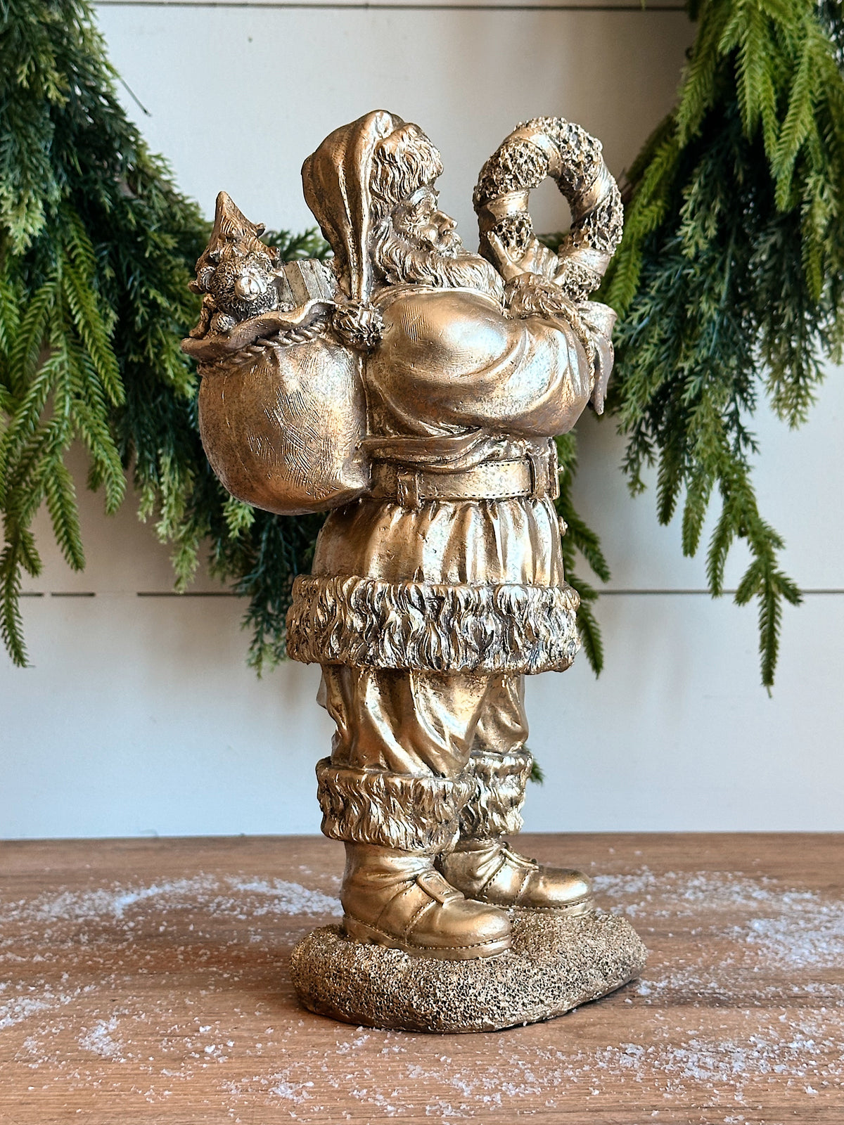 Antique Gold Santas