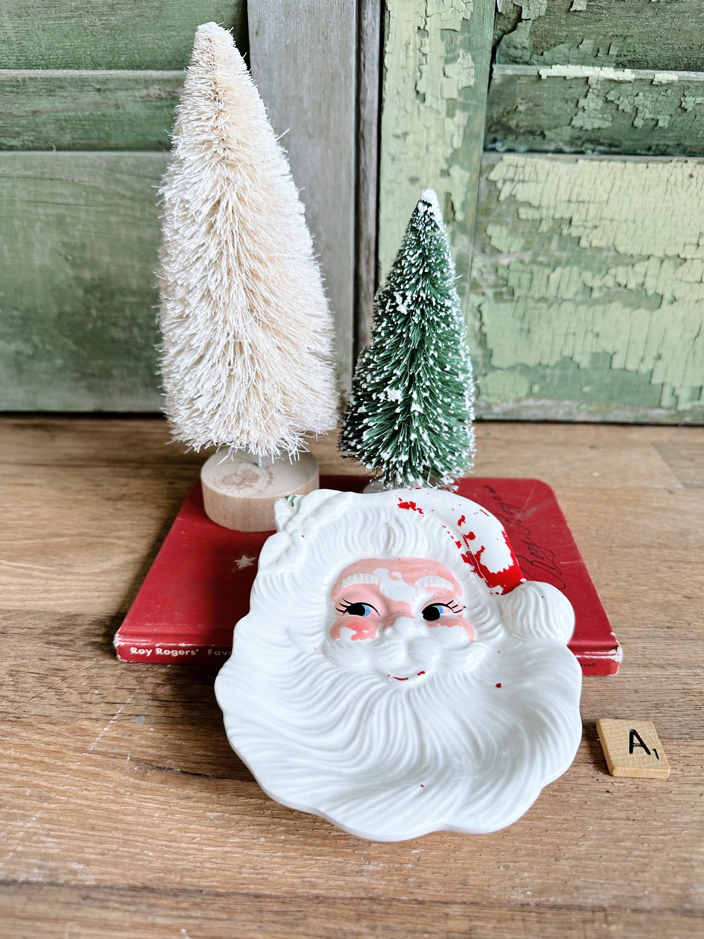 Vintage Santa Spoon Rest / Wall Hanging