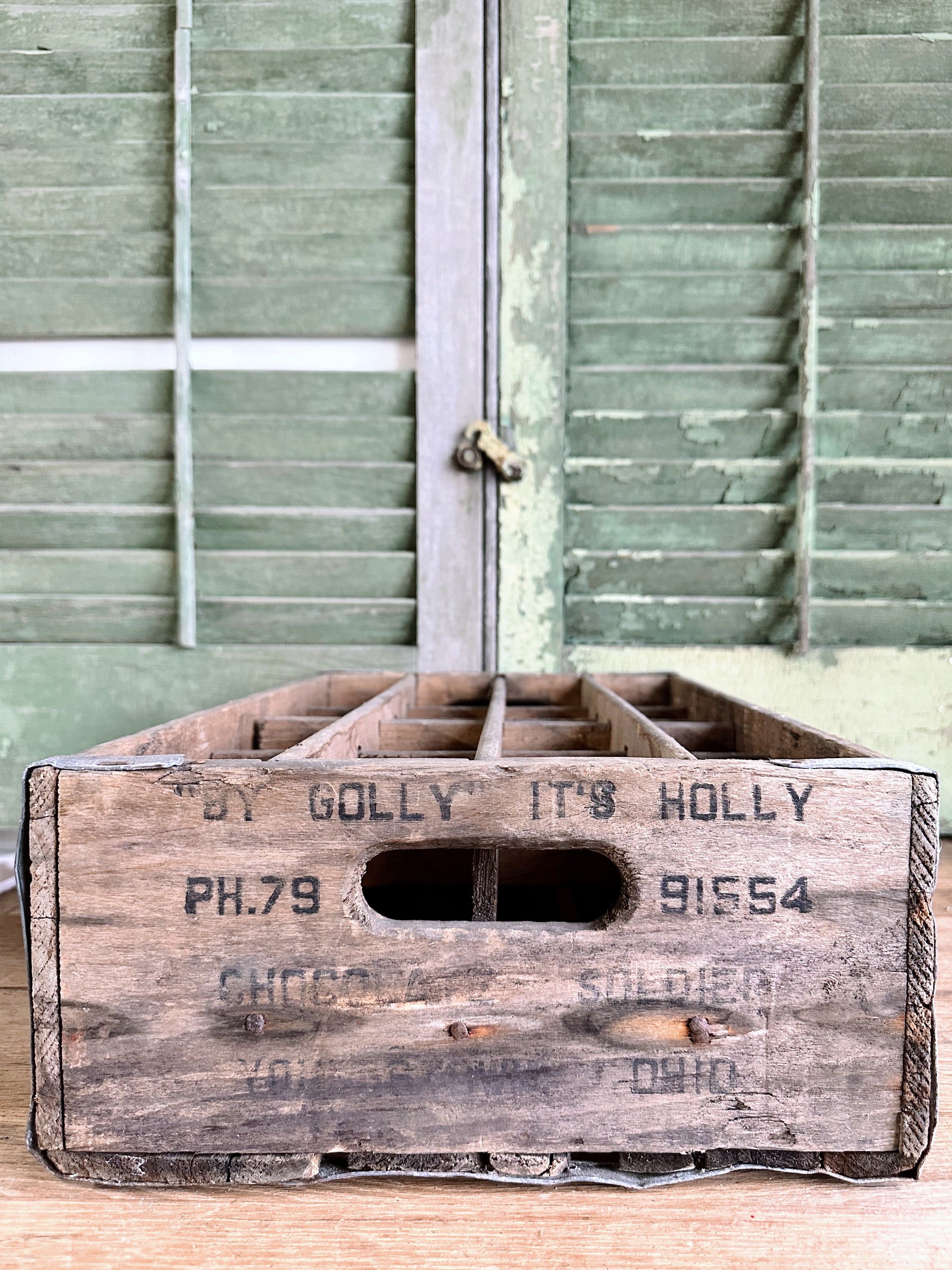 Vintage Holly Crate