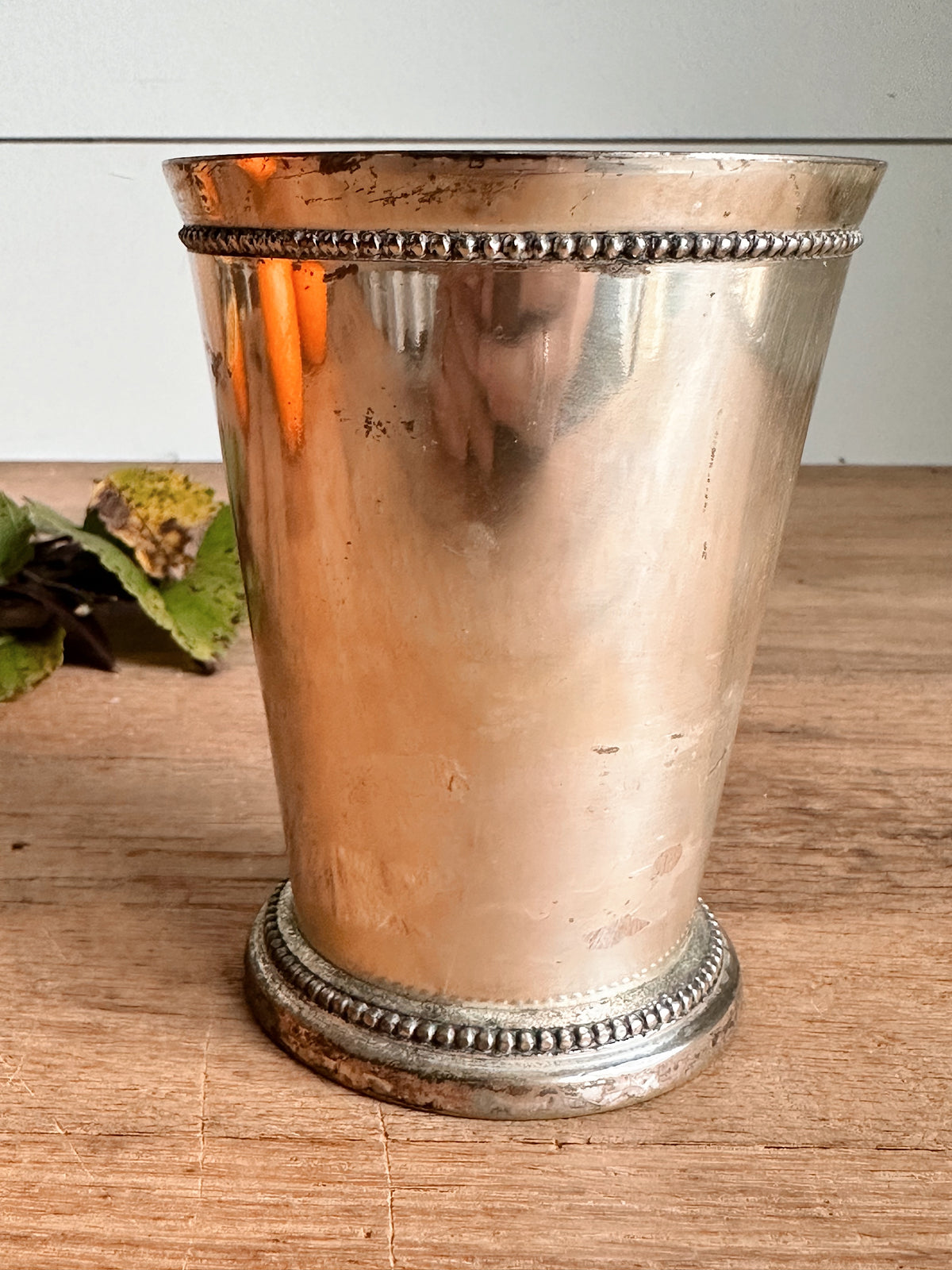 Woodland Berry - Vintage Silver Plate Mint Julep Cup