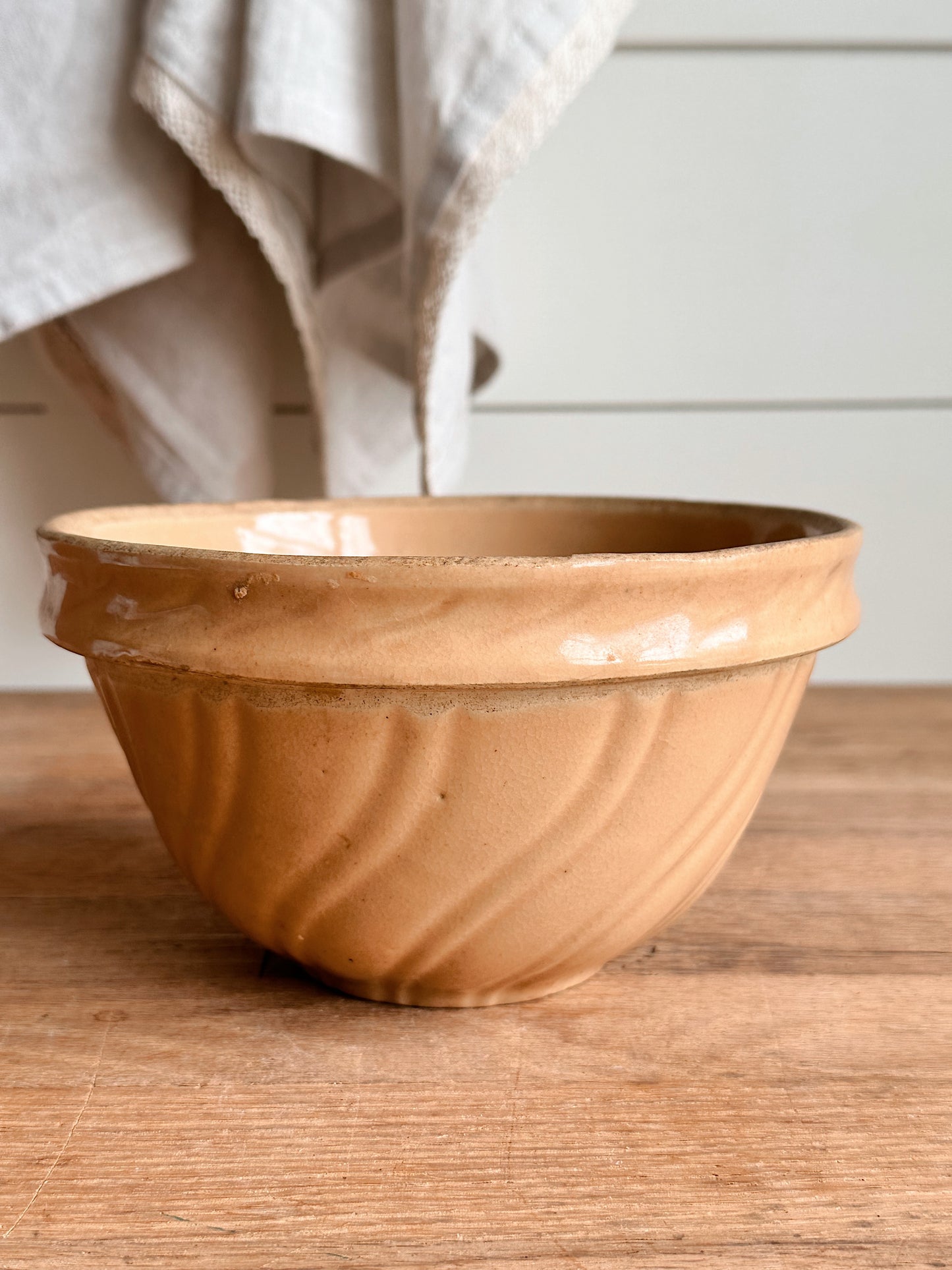 Vintage Advertising Stoneware Bowl