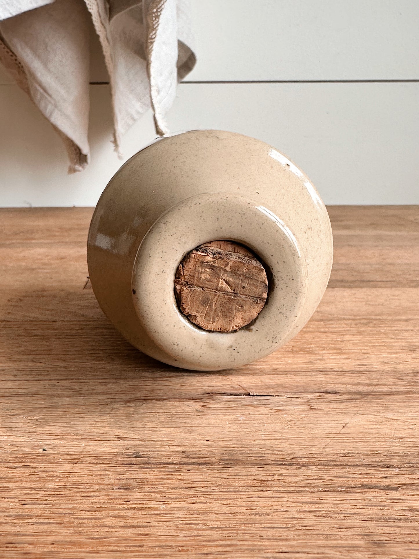 Vintage Stoneware Vinegar Bottle, Made in England