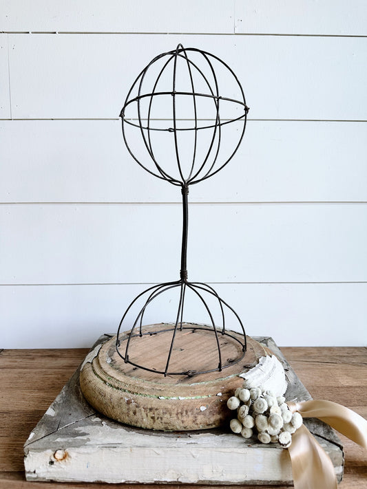 Antique Wire Hat Stand