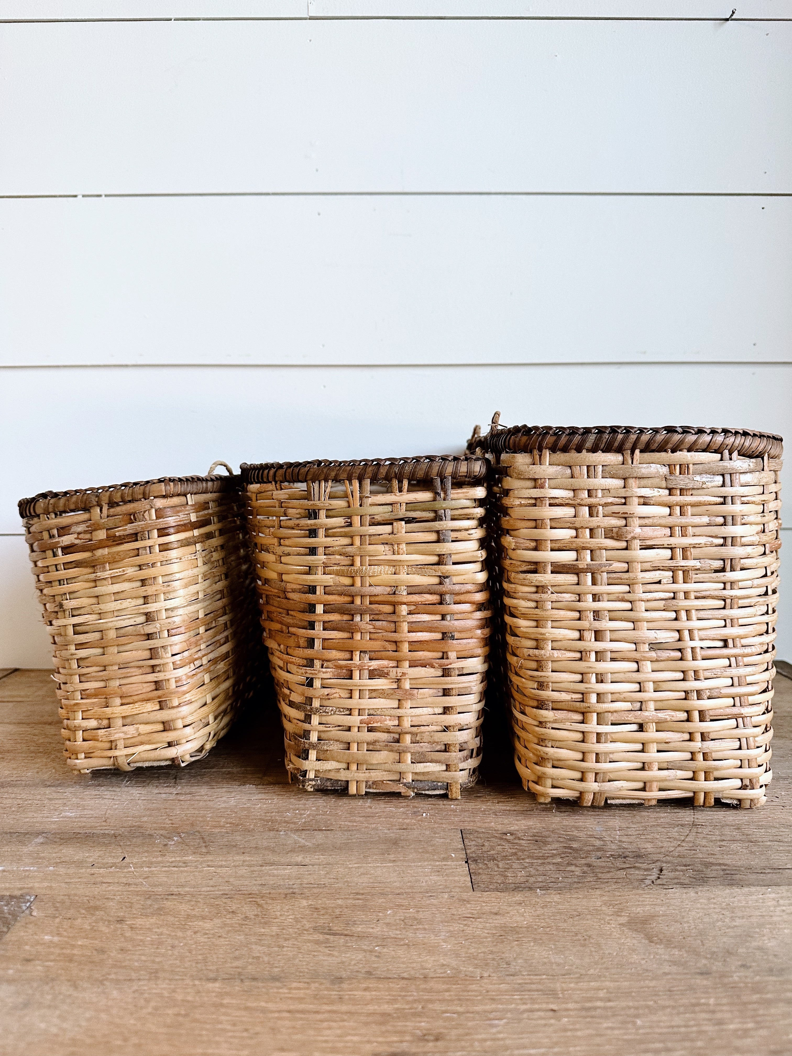 Set of Three Hanging Nesting Baskets