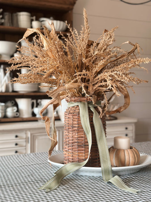 Woven Willow Vase