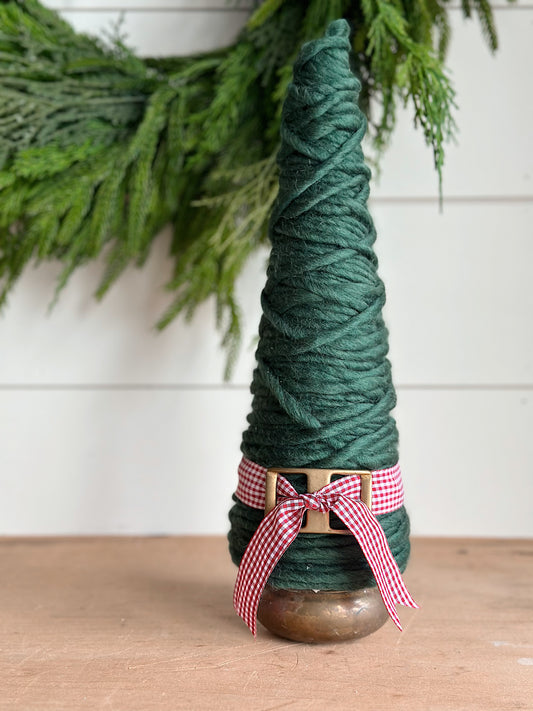 Vintage Brass Bottom Yarn Tree