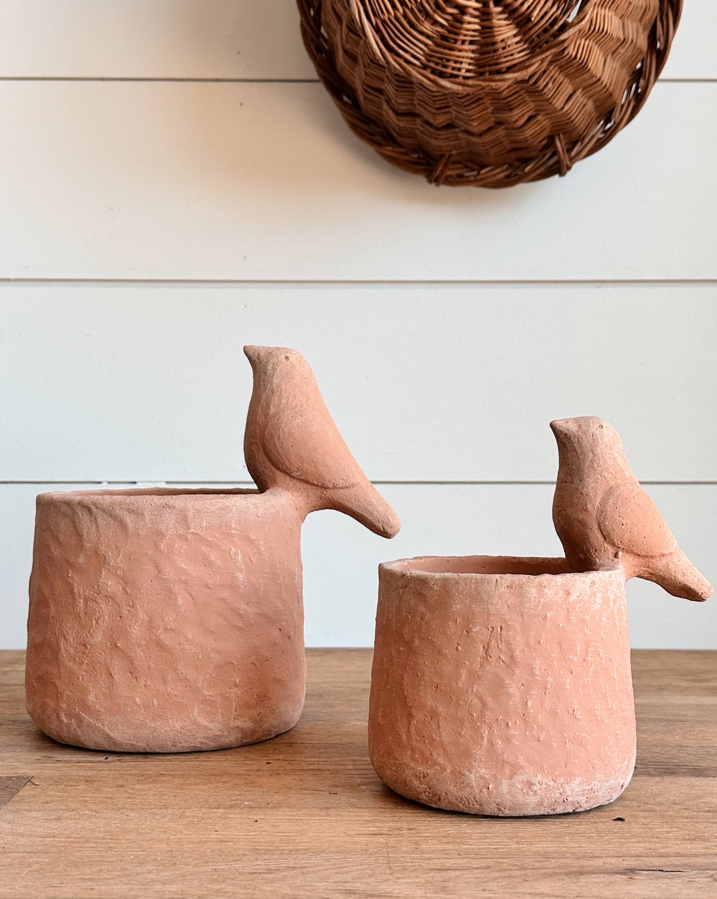 Concrete Bird Planters