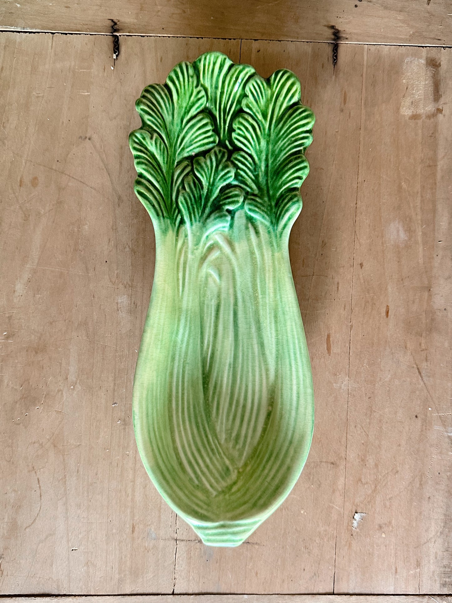 Vintage Hand Painted Celery Dish