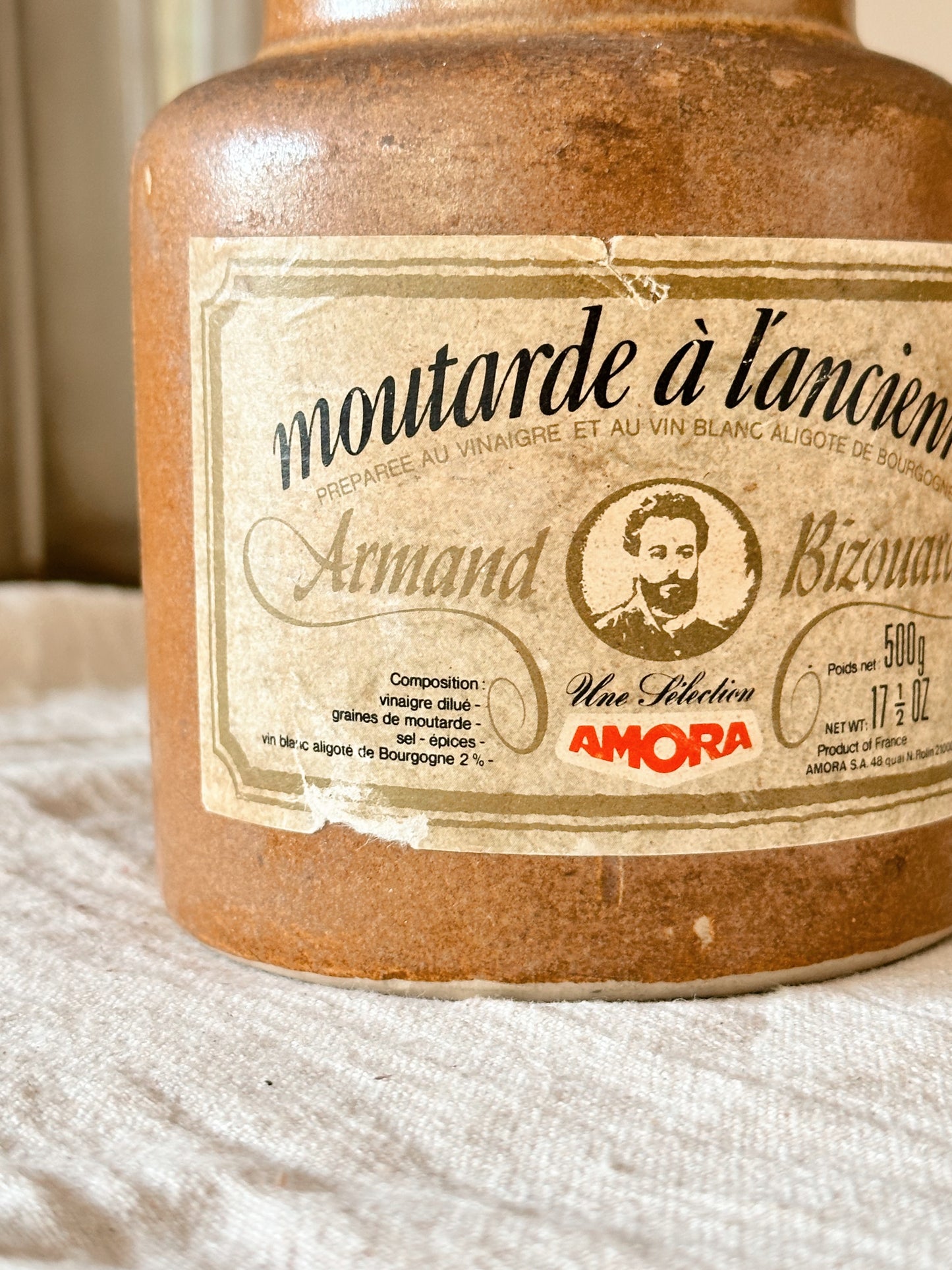 Vintage French Mustard Crock