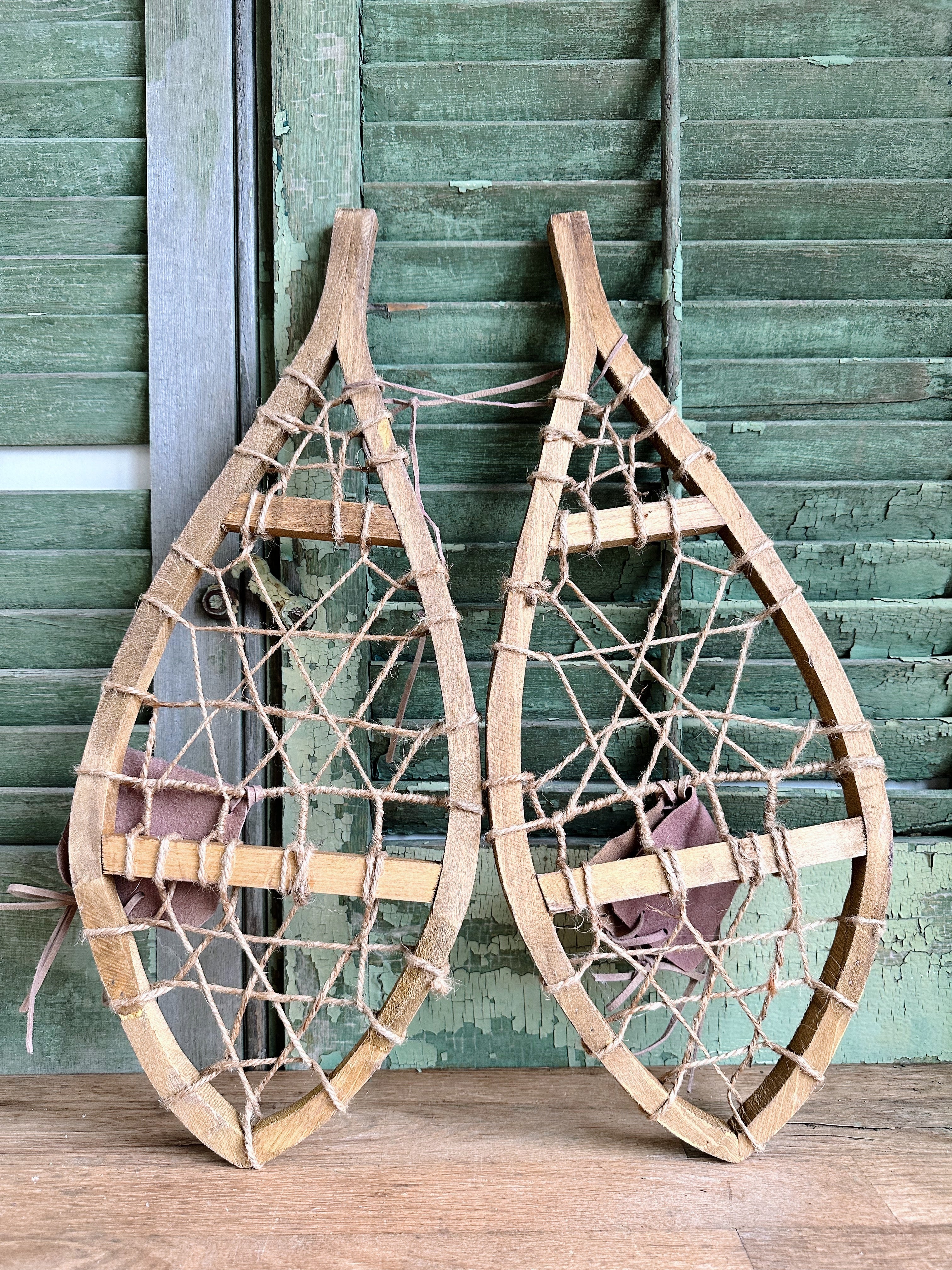 Wood & Twine Snow Shoes (for decor)