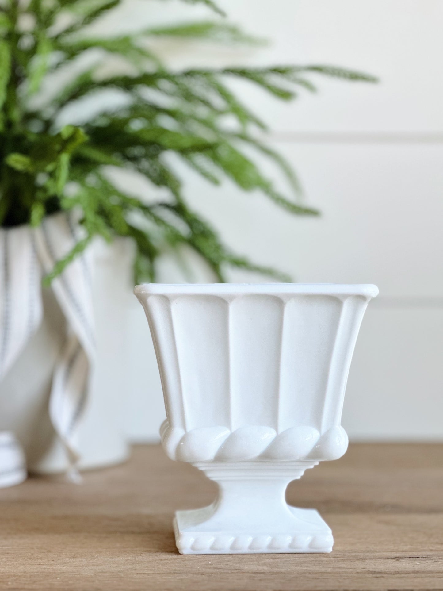 You Choose the Scent - Pedestal Milkglass Vintage Vessel Candle