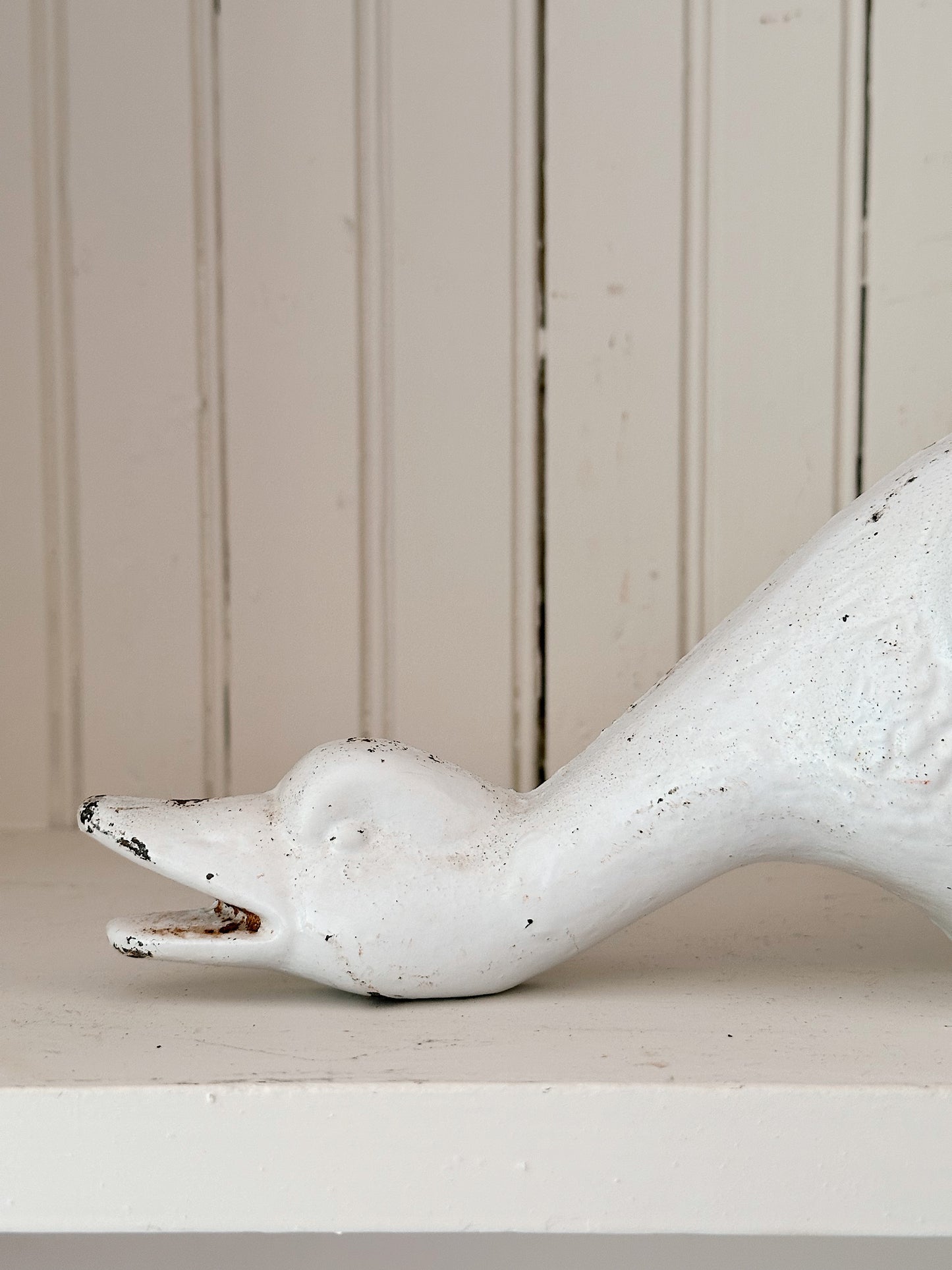 Vintage Cast Iron Goose Doorstop