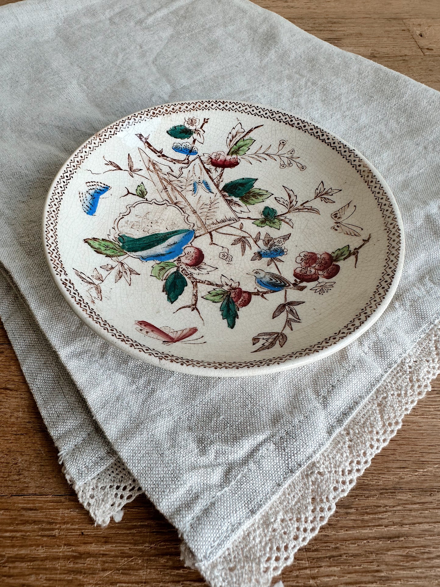 Beautifully Unique Antique Ironstone Dish, London