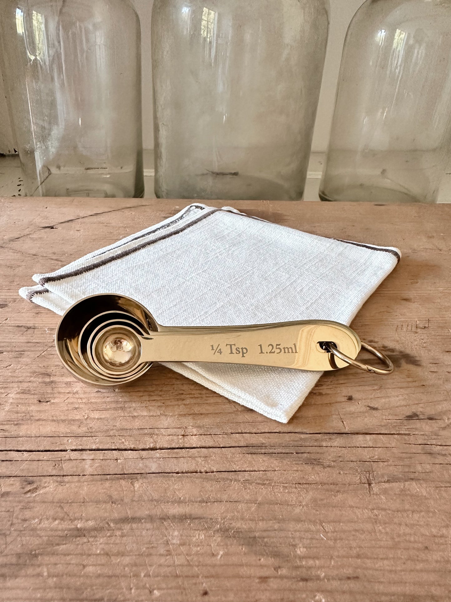 Gold Measuring Spoons Set of 4