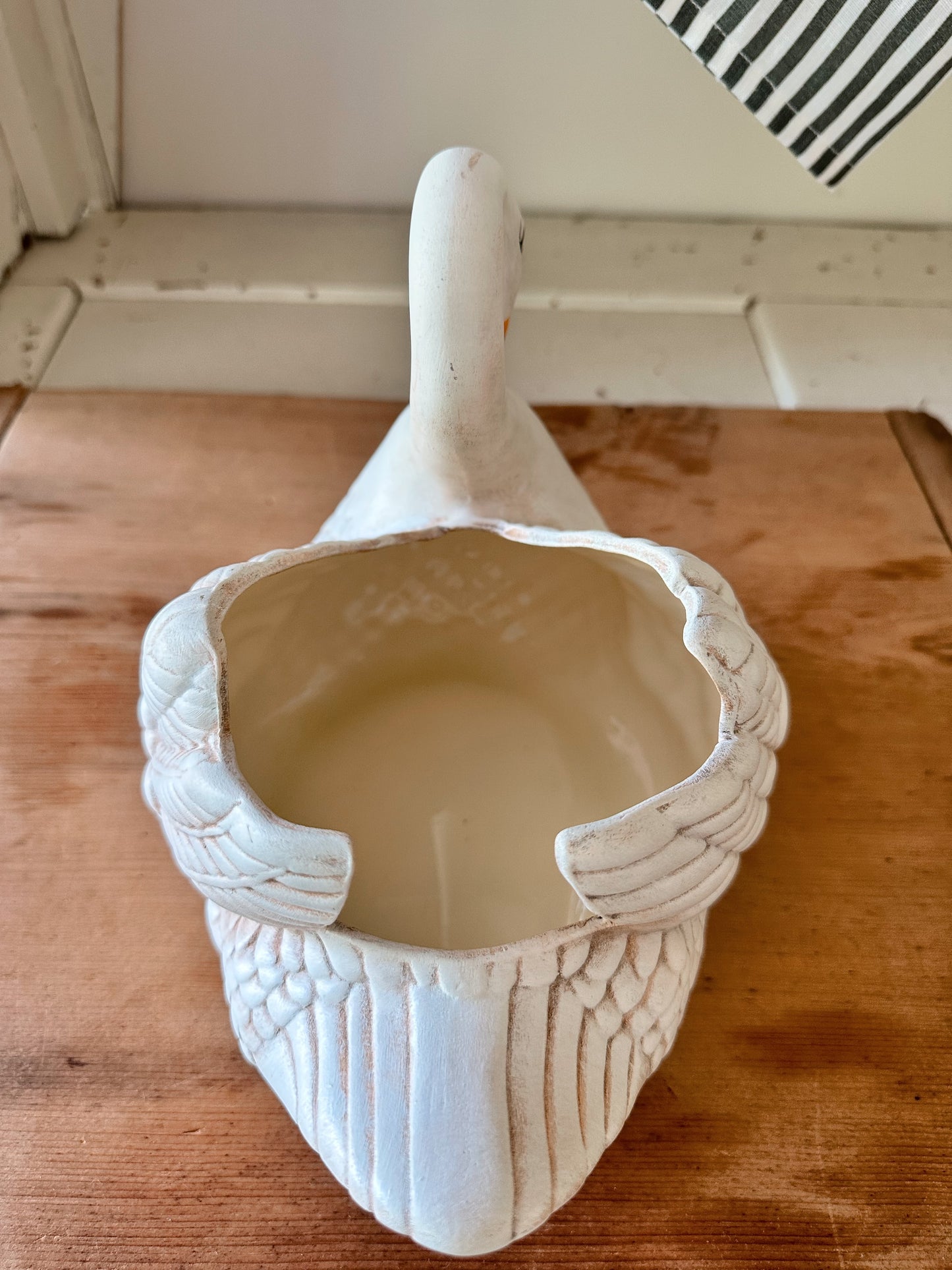 Vintage Swan Planter