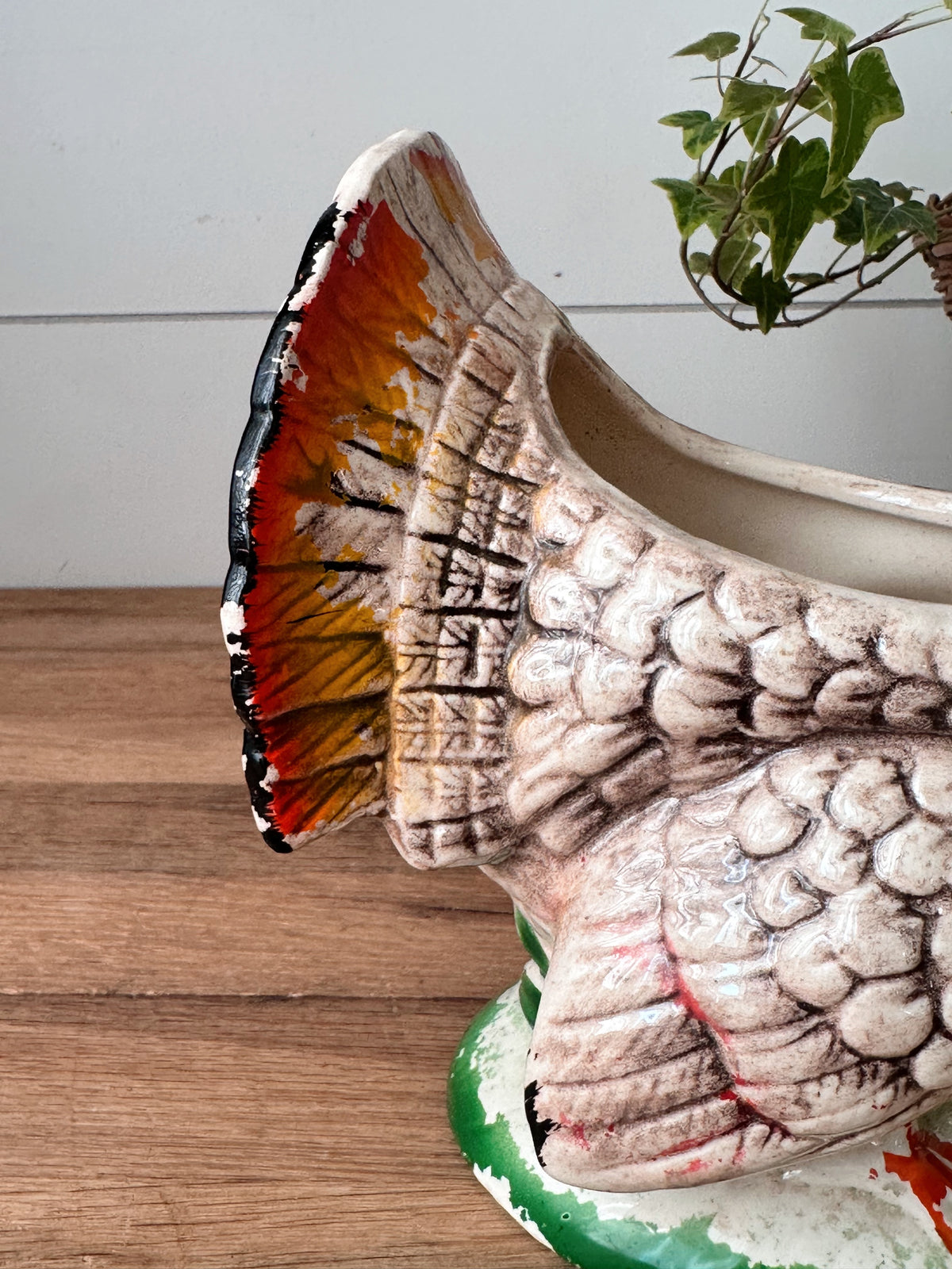 Vintage Turkey Planter