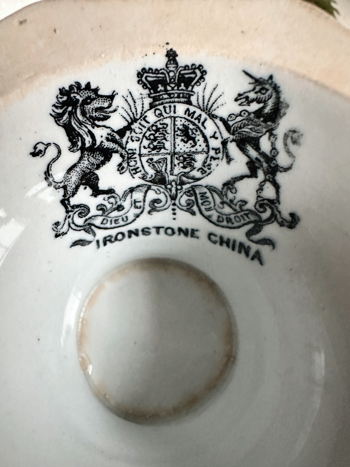 Antique Ironstone Sauce Tureen