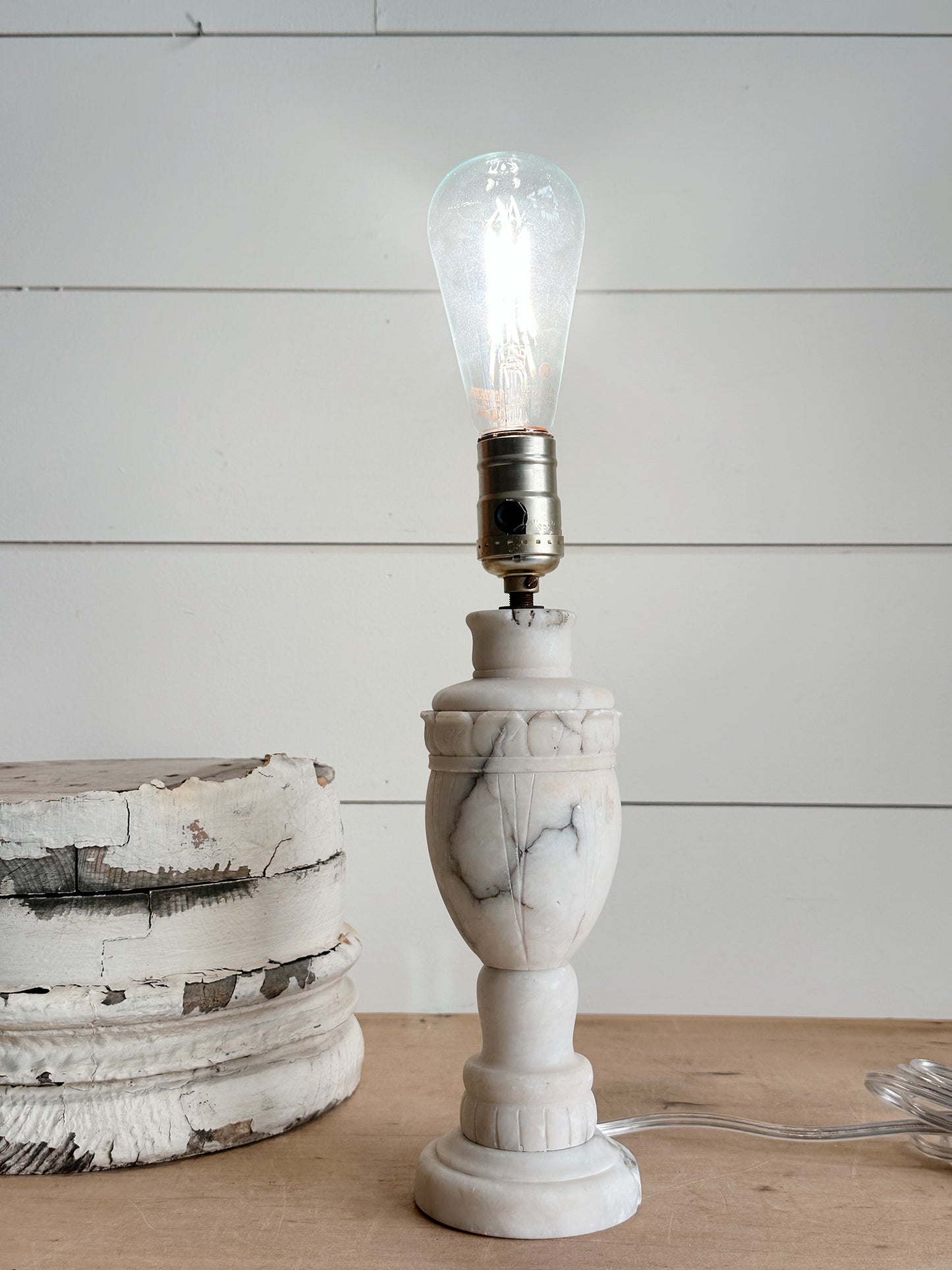 Vintage Alabaster Lamp