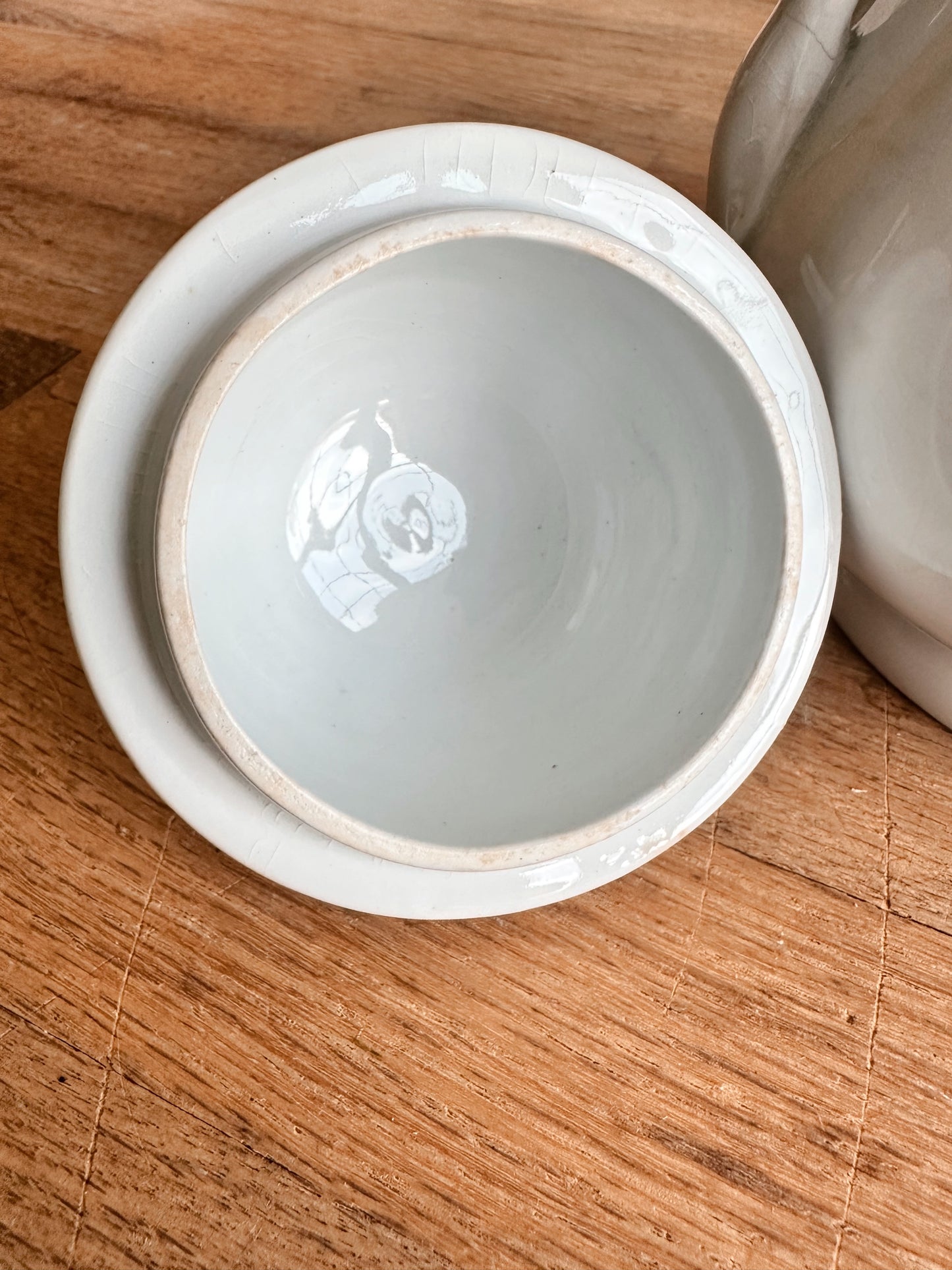 Antique T & R Boote Ironstone Sugar Pot