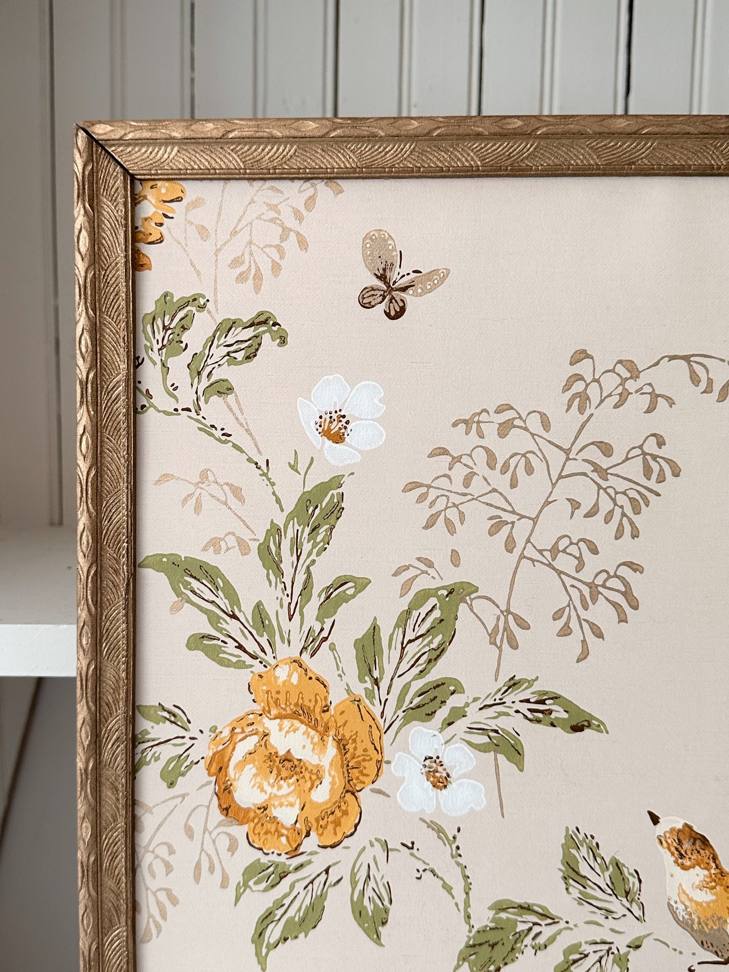 Framed Vintage Wallpaper