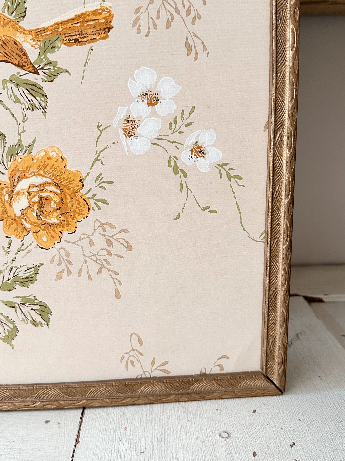 Framed Vintage Wallpaper