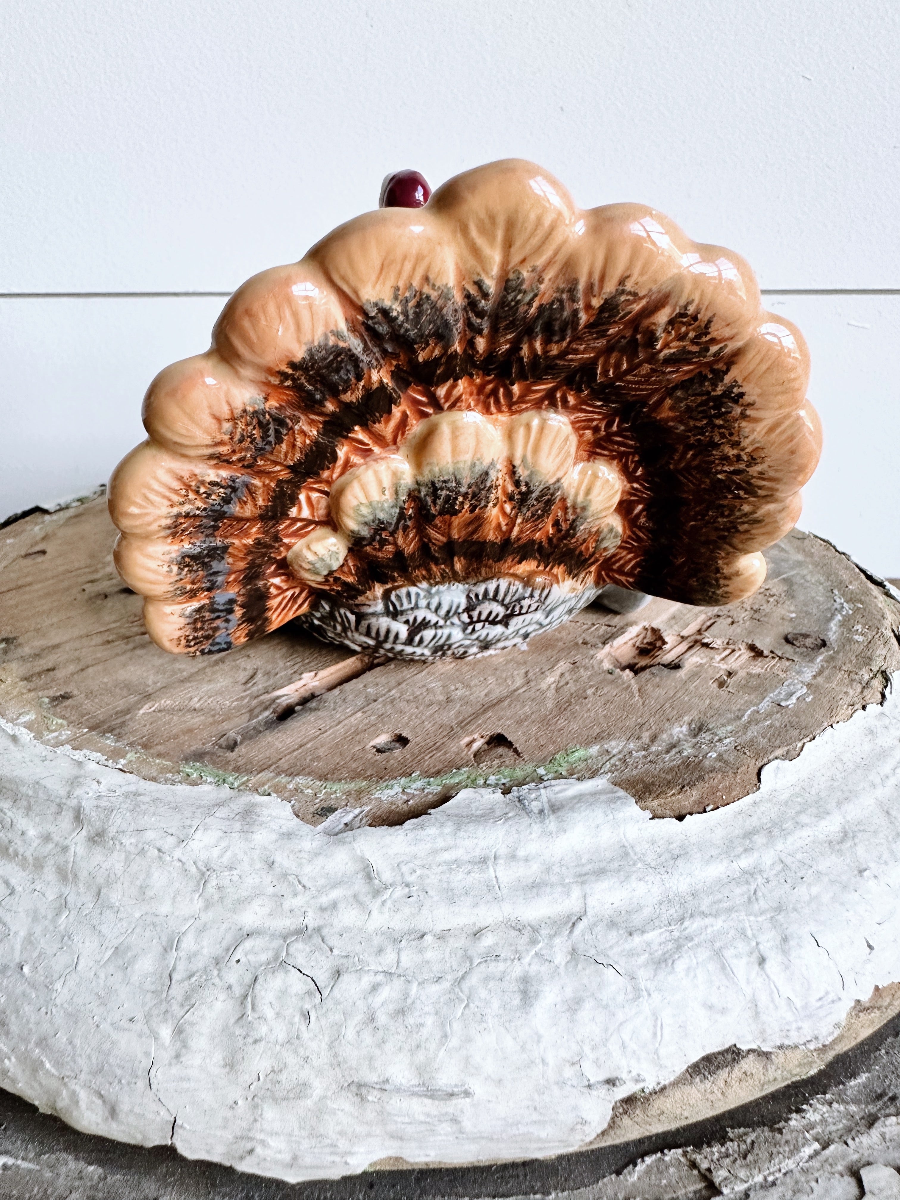 Hand Poured Caramel & Pralines Candle in a Turkey Planter