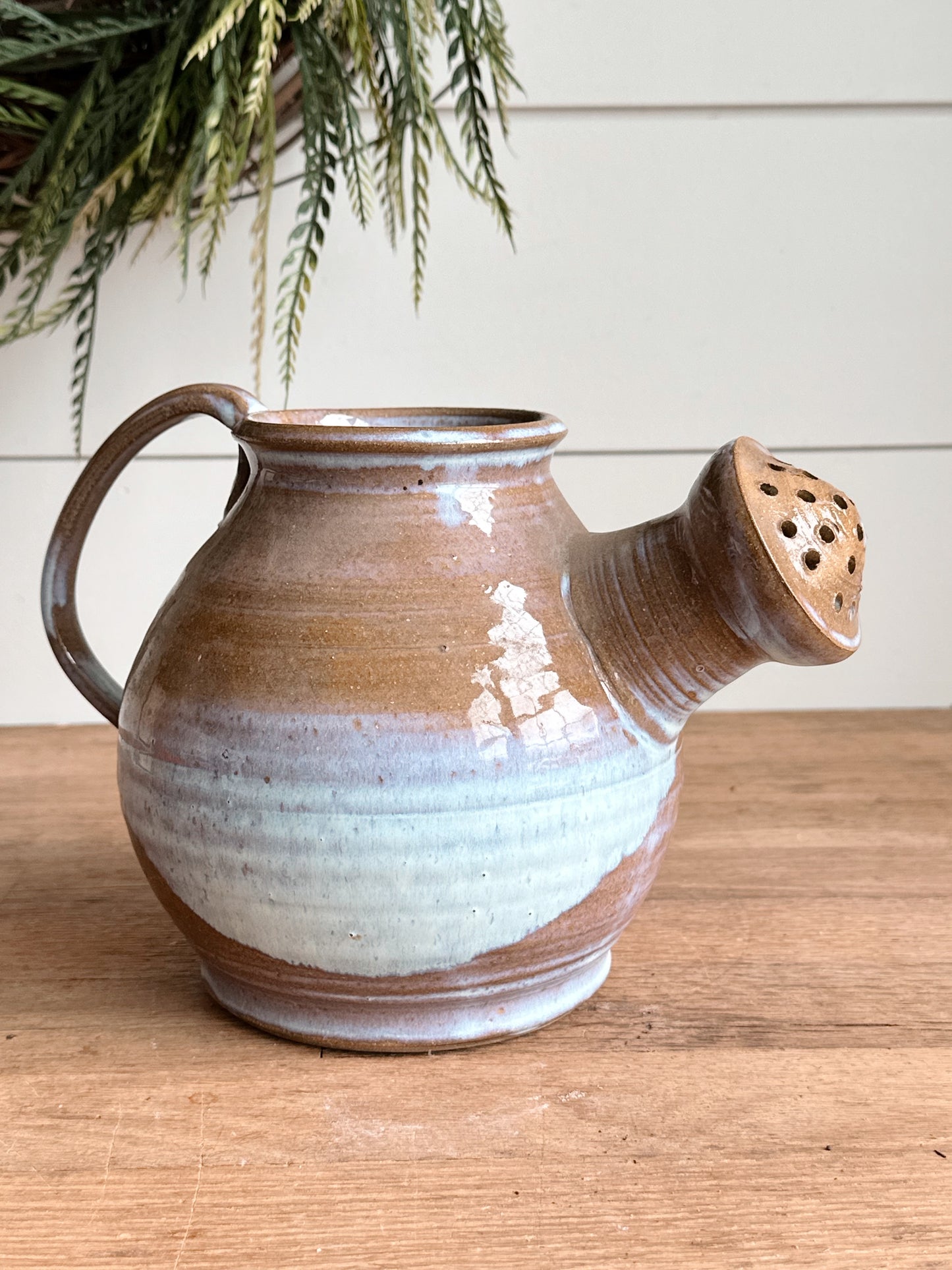 Found Hand Thrown Watering Jug