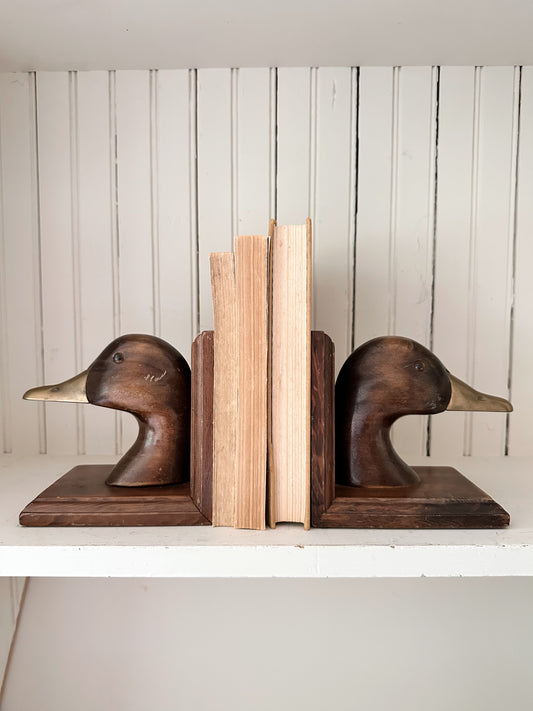 Vintage Duck Bookends