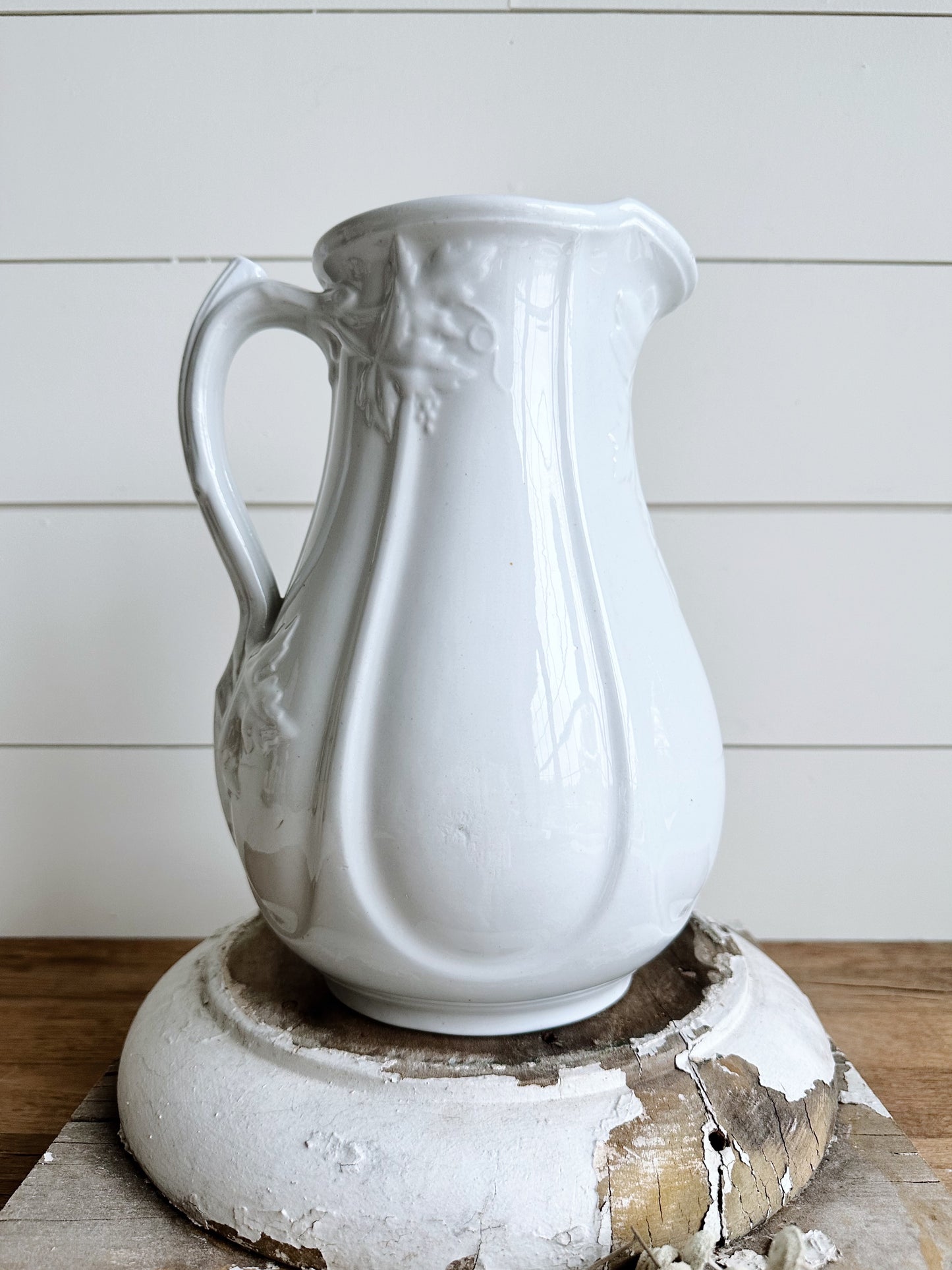 Antique J Meir & Son Ironstone Pitcher