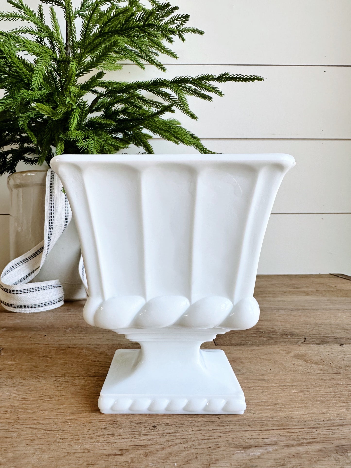 You Choose the Scent - Pedestal Milkglass Vintage Vessel Candle