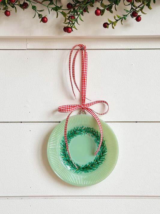 Hand Painted Vintage Jadeite