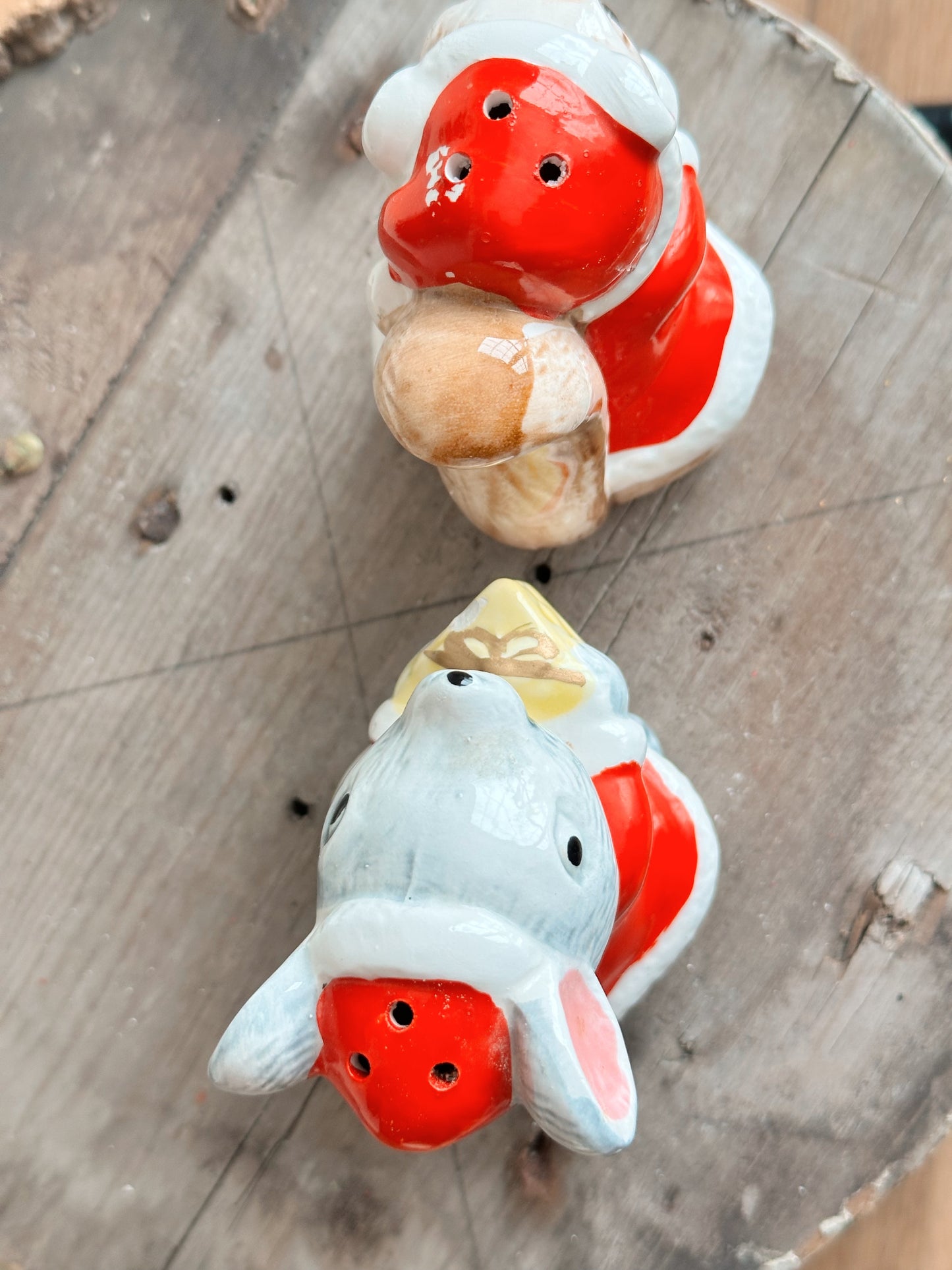 Vintage Mouse & Squirrel Salt and Pepper Shakers, Japan