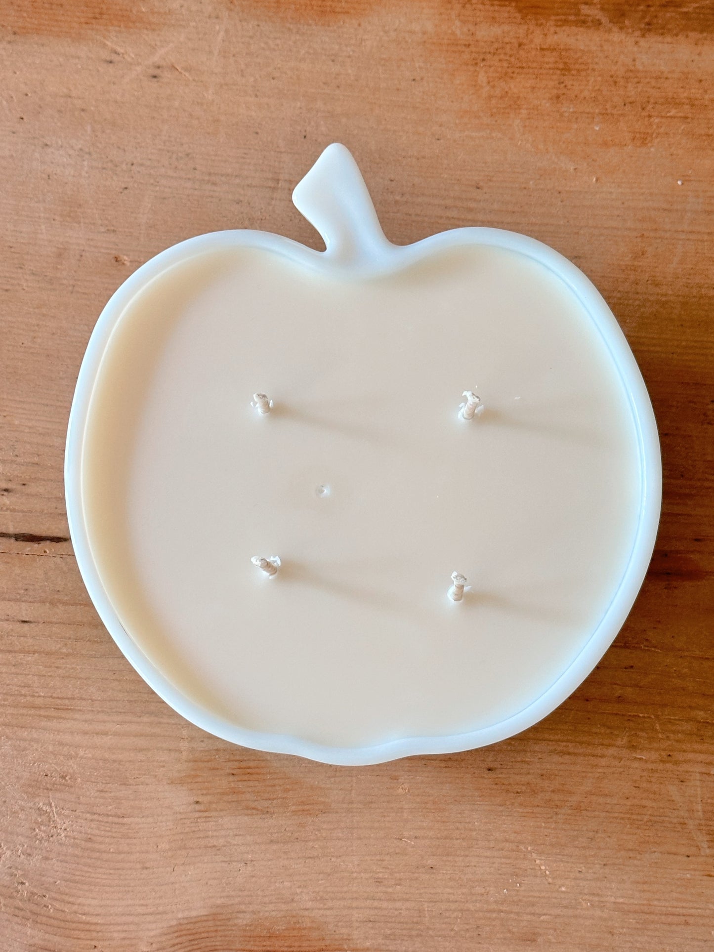 Apple Orchard Candle in a Vintage Milkglass Apple