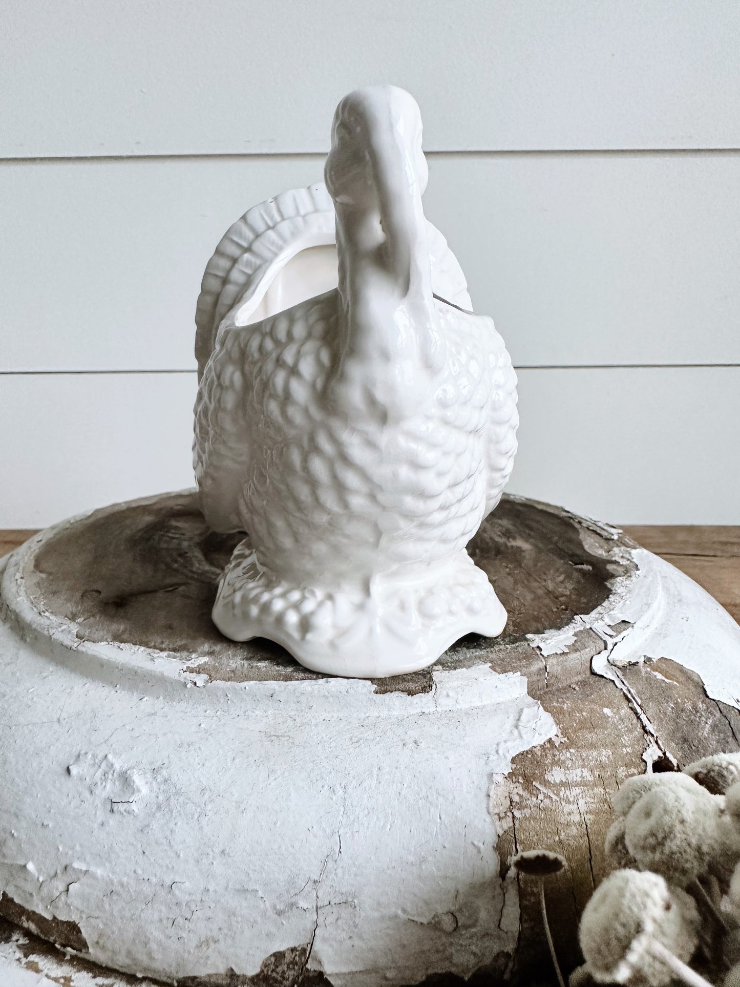 Sweet Little Vintage Turkey Planter