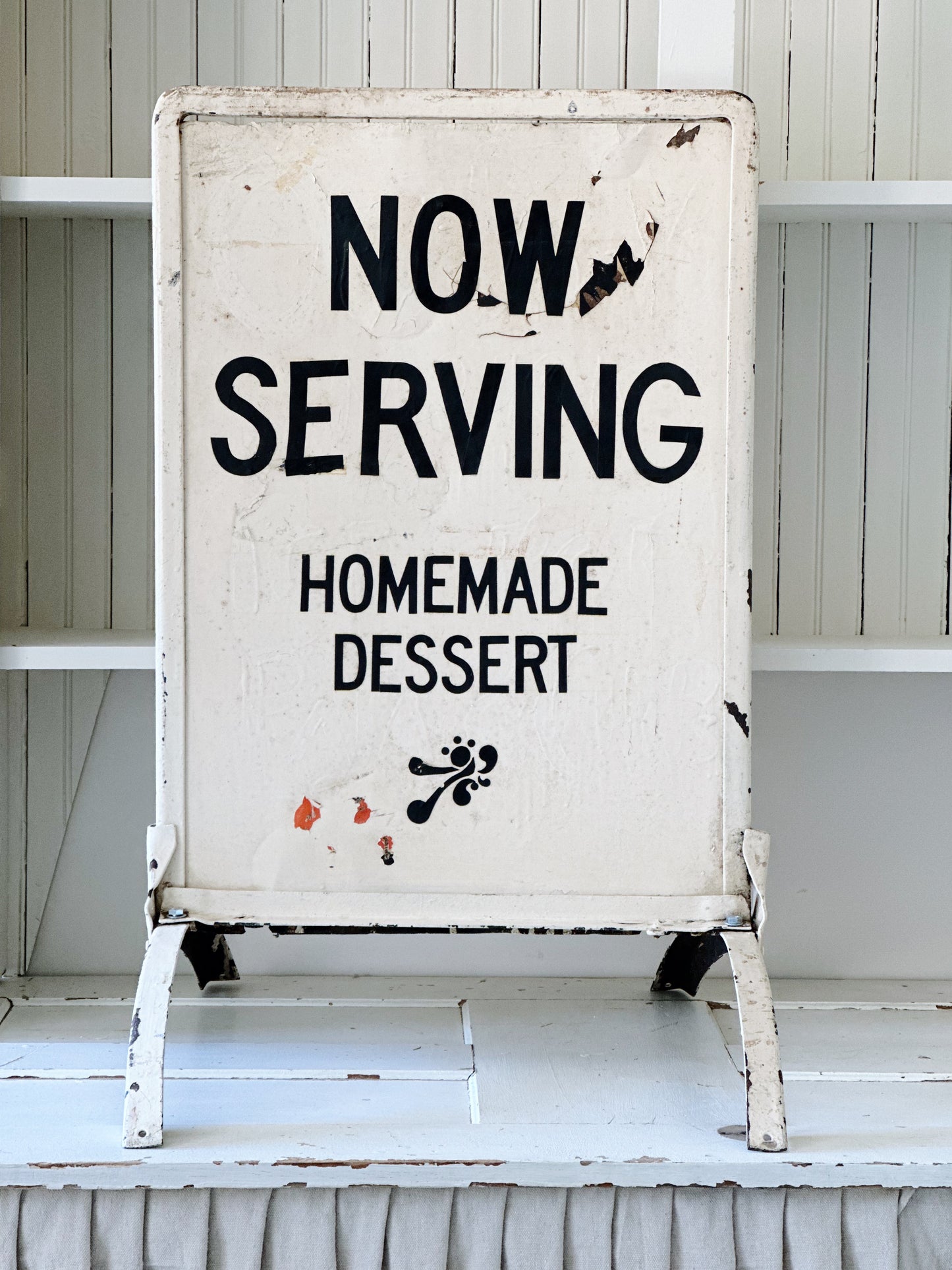 Amazing Two Sided Vintage Standing Restaurant Sign