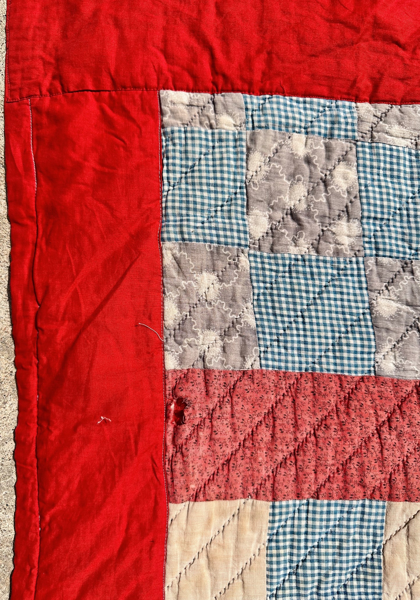 Antique Nine Patch Variation Quilt