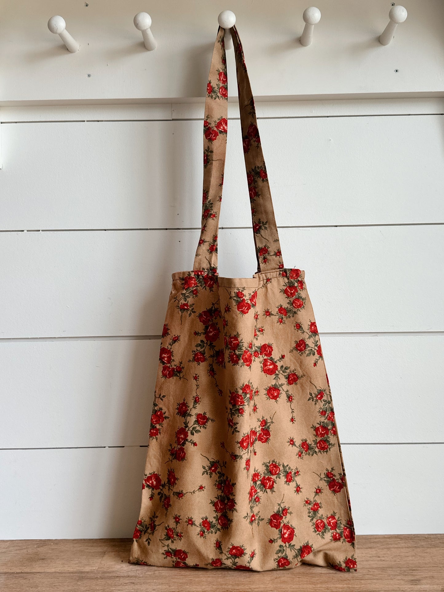 Vintage Handmade Tote & Clothespins