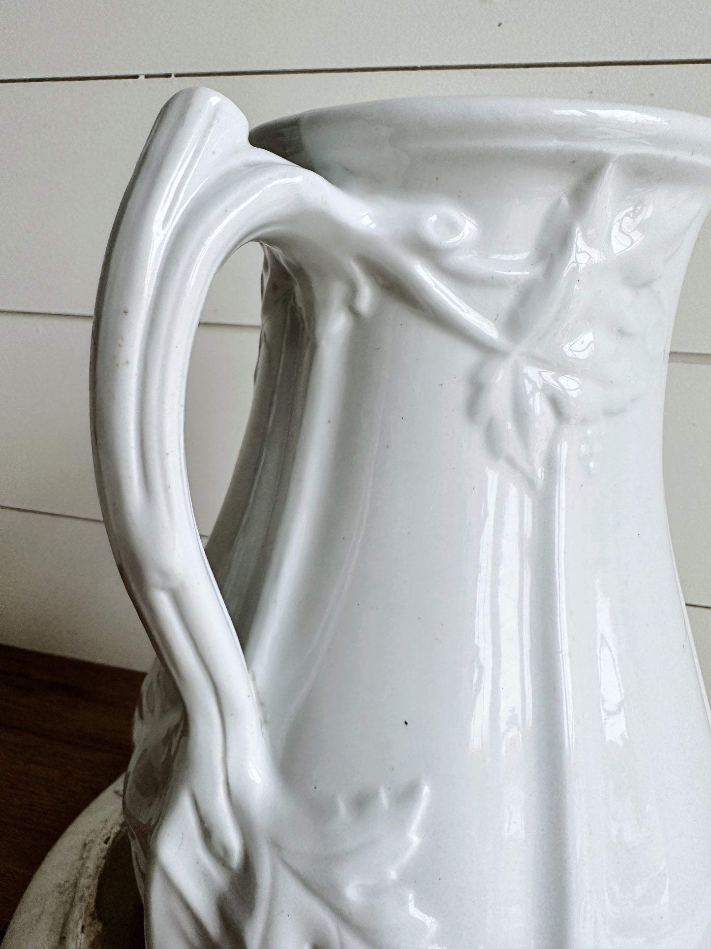 Antique J Meir & Son Ironstone Pitcher