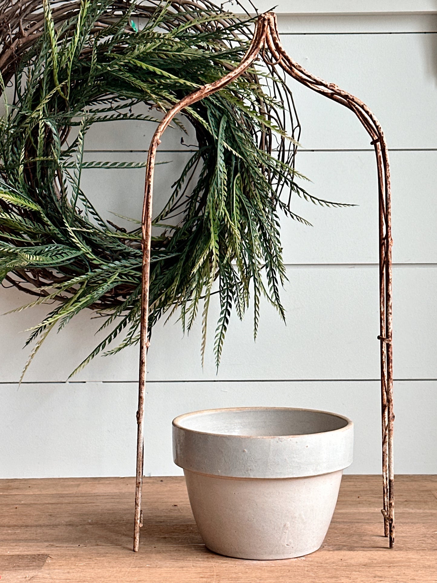 Vintage Chippy Metal Arbor