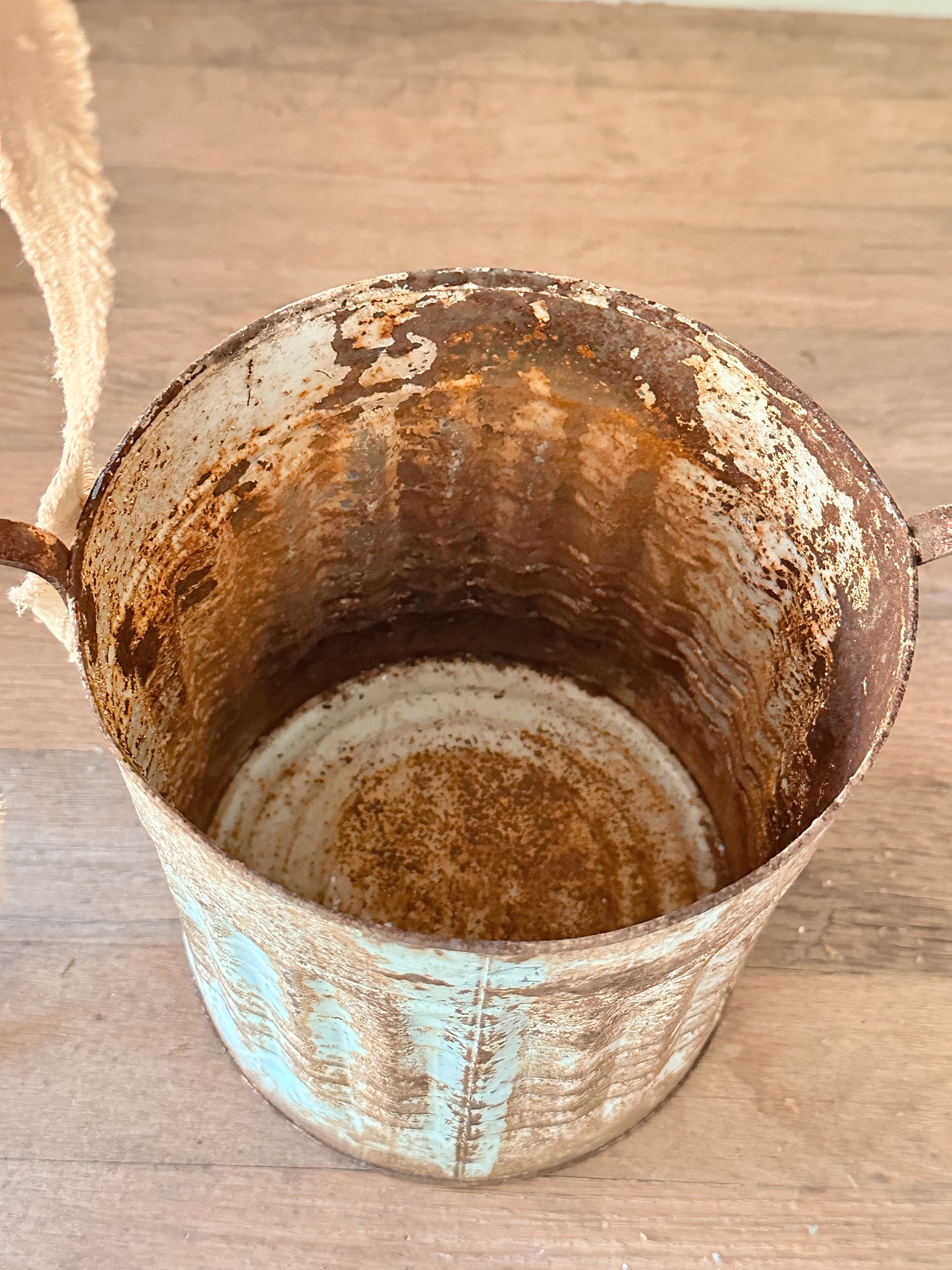 Vintage Tin Cemetery Basket