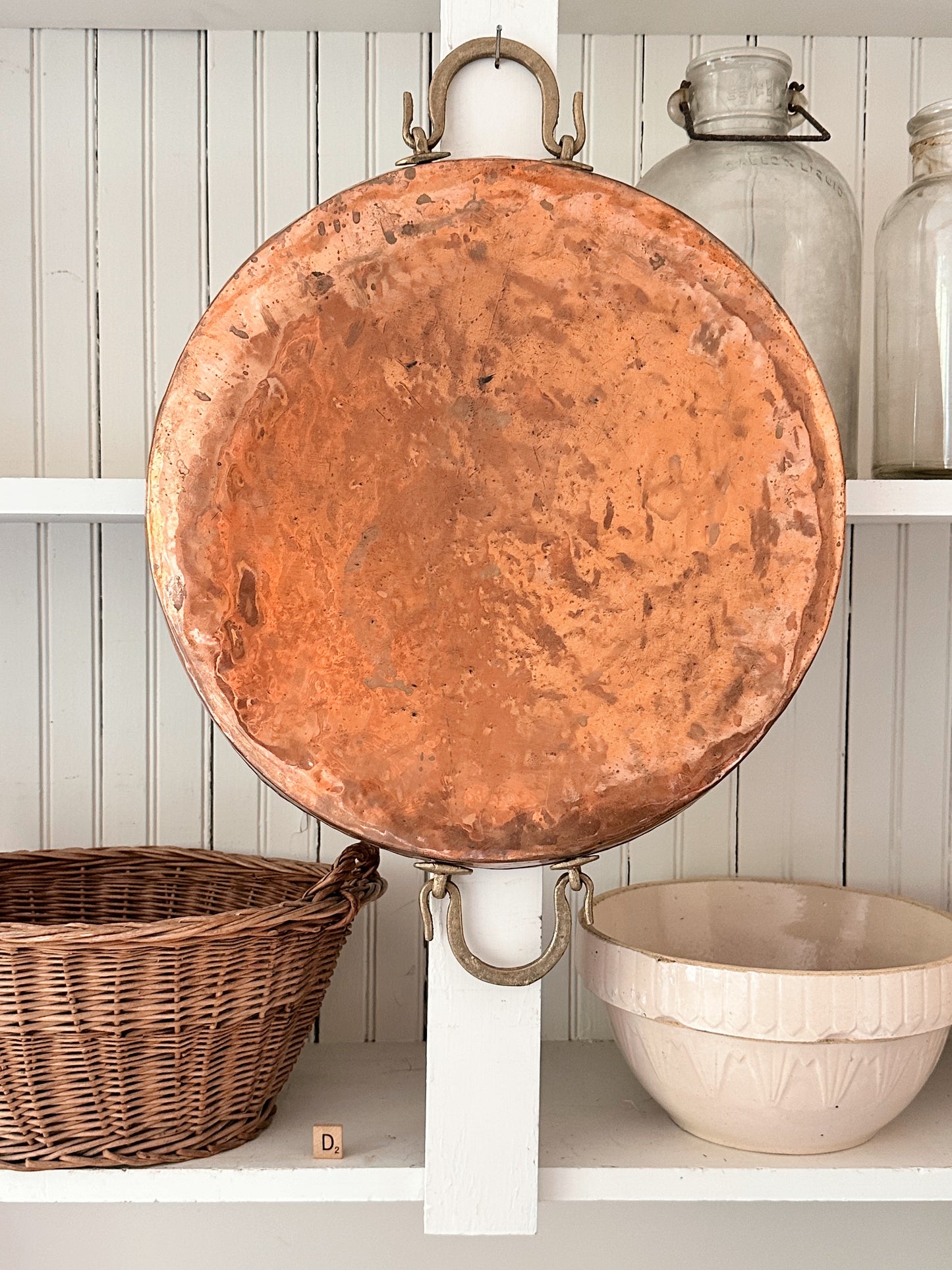 Large Vintage Copper Pans