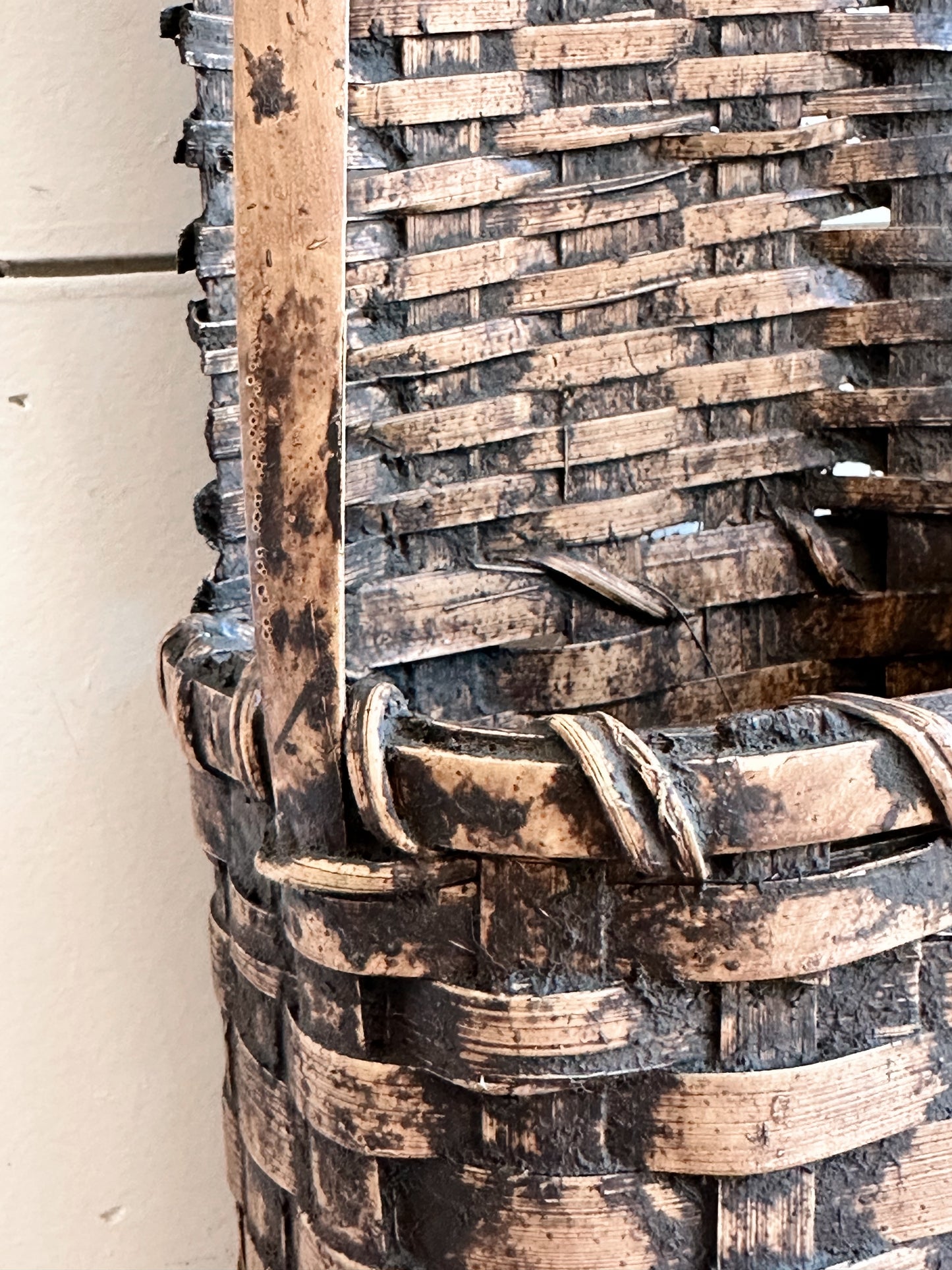 Unique Woven Vintage Basket