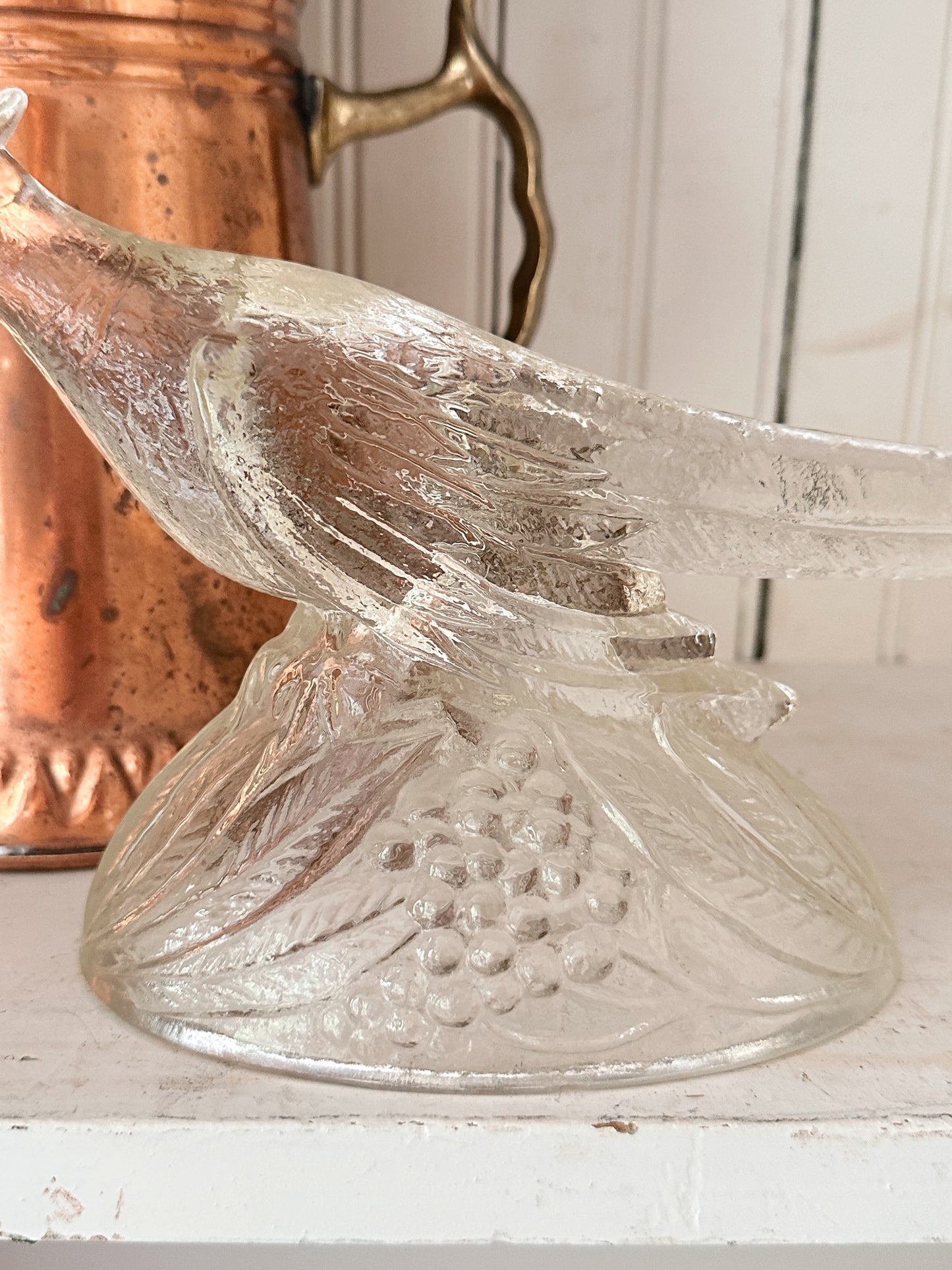 Vintage Glass Pheasant