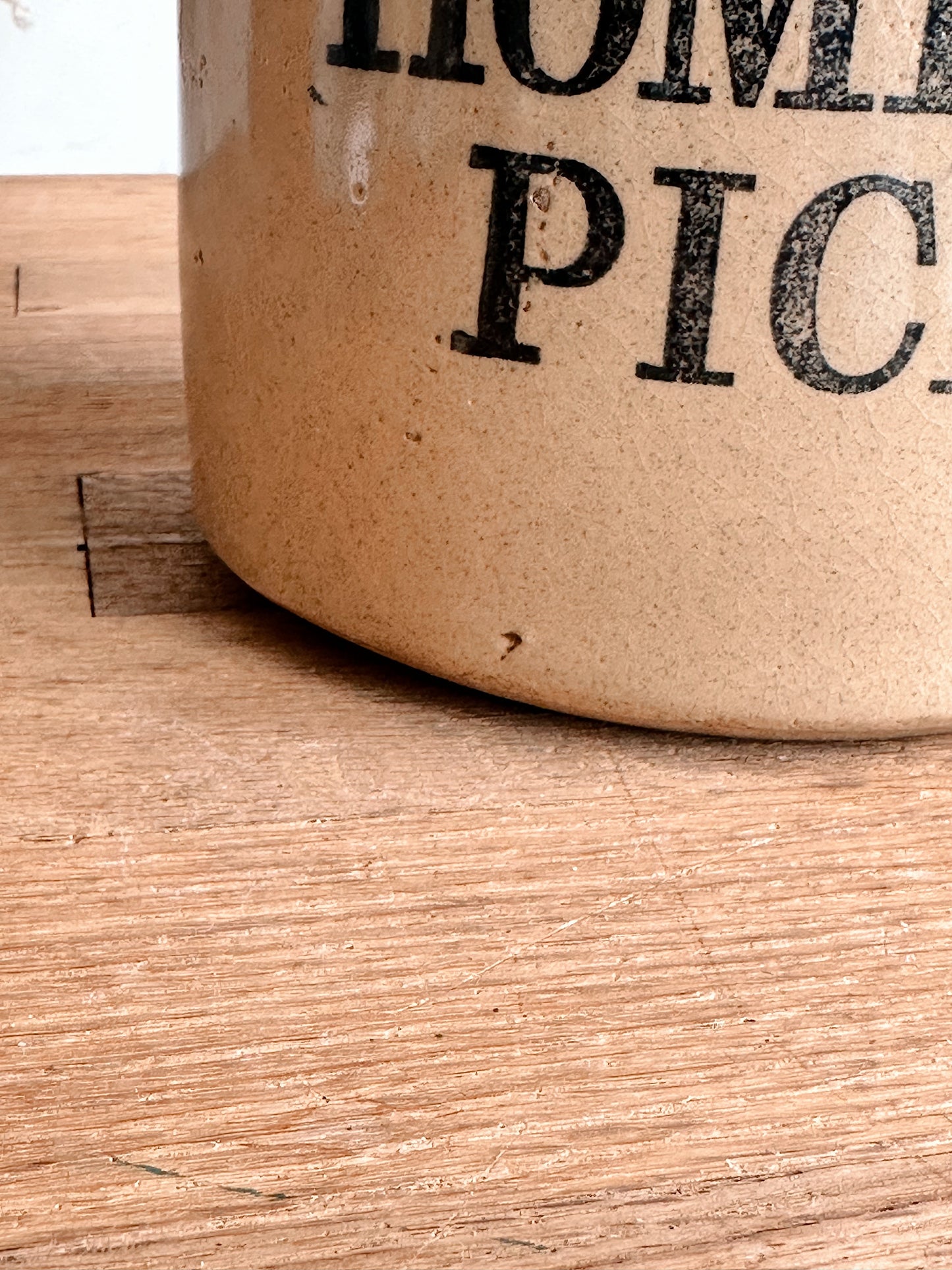 Vintage Stoneware Pickle Crock, Made in England